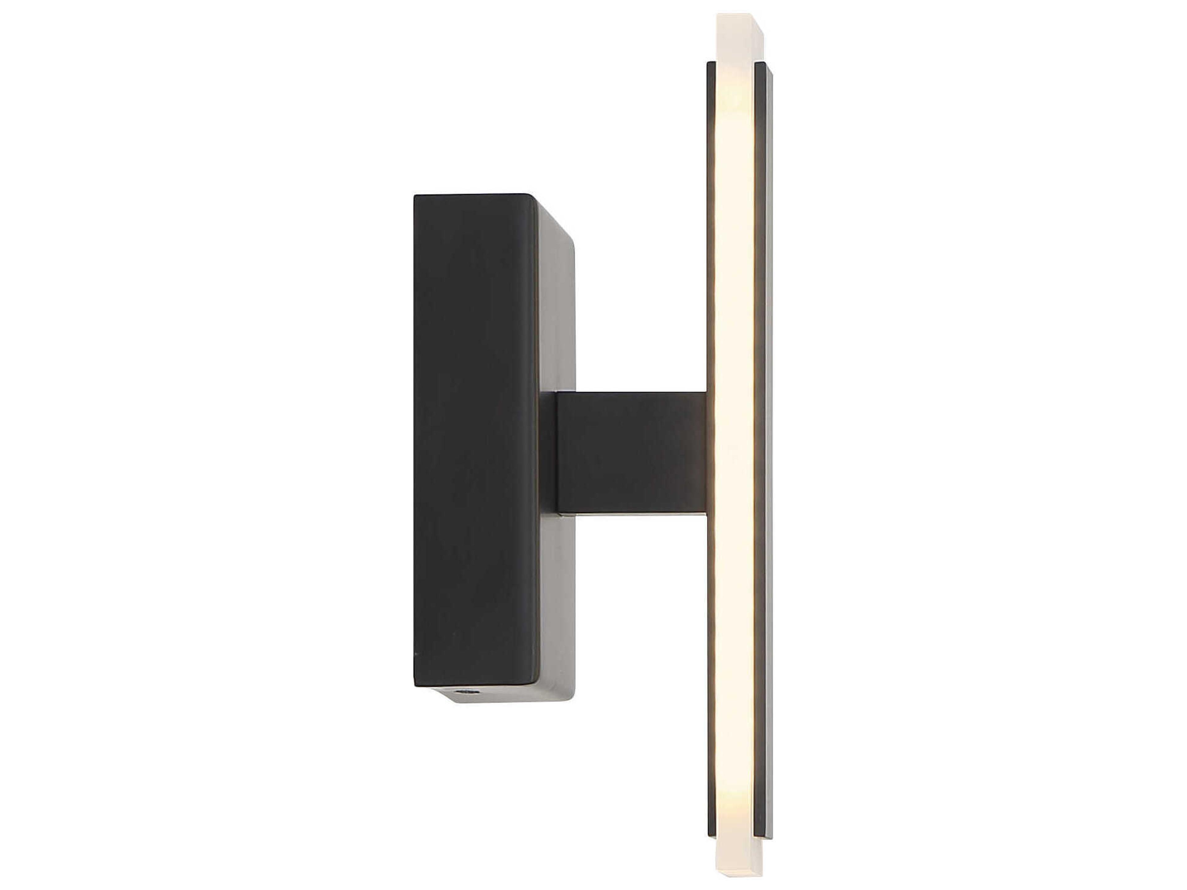 George Kovacs Edge 1-Light Coal Black Wall Sconce