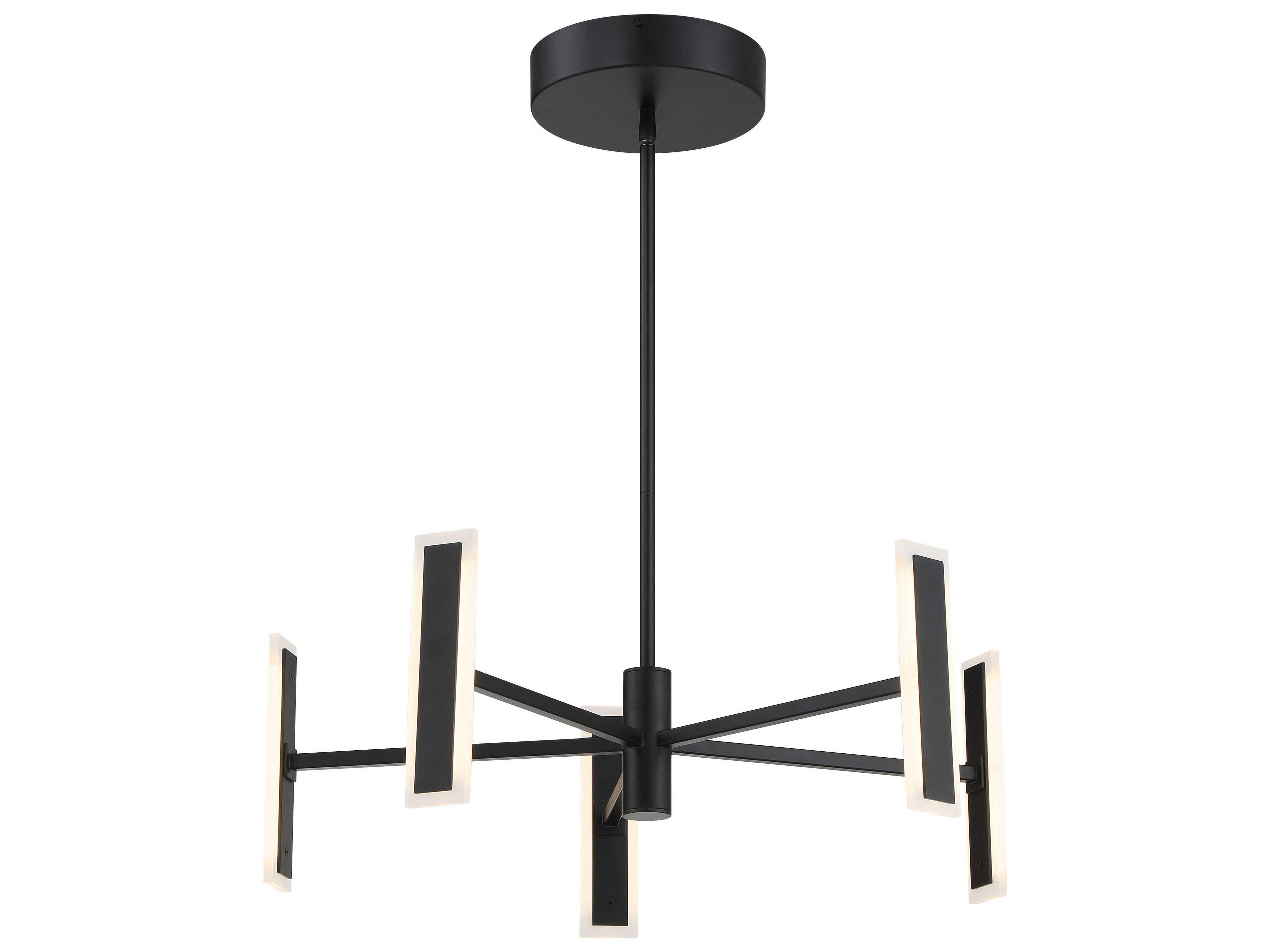 George Kovacs Edge 5-Light Coal Black Chandelier