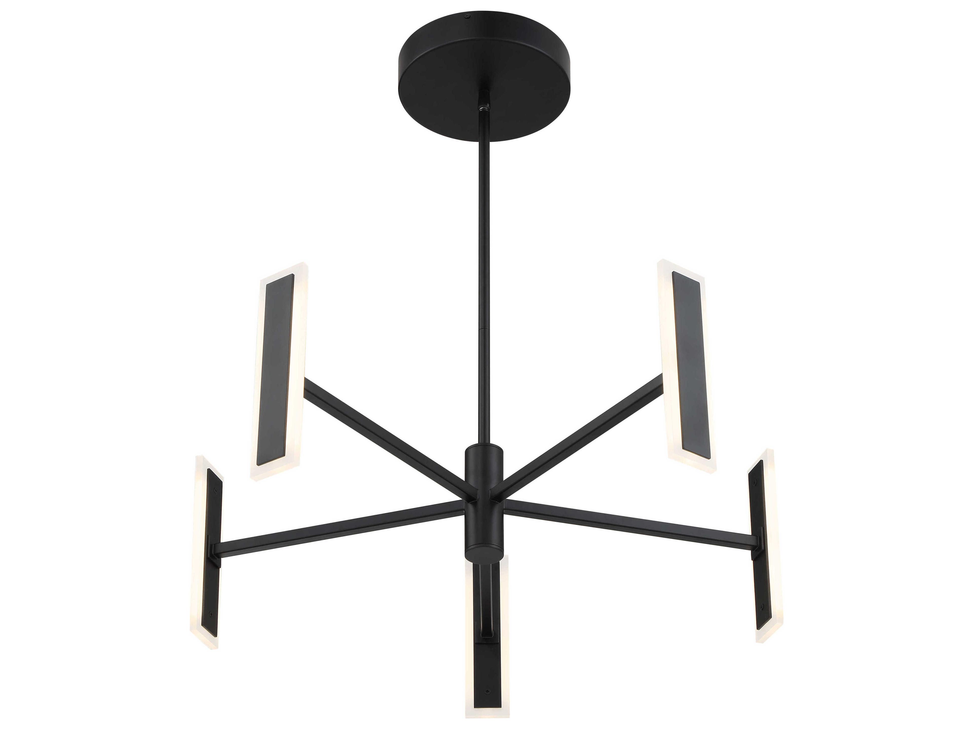 George Kovacs Edge 5-Light Coal Black Chandelier