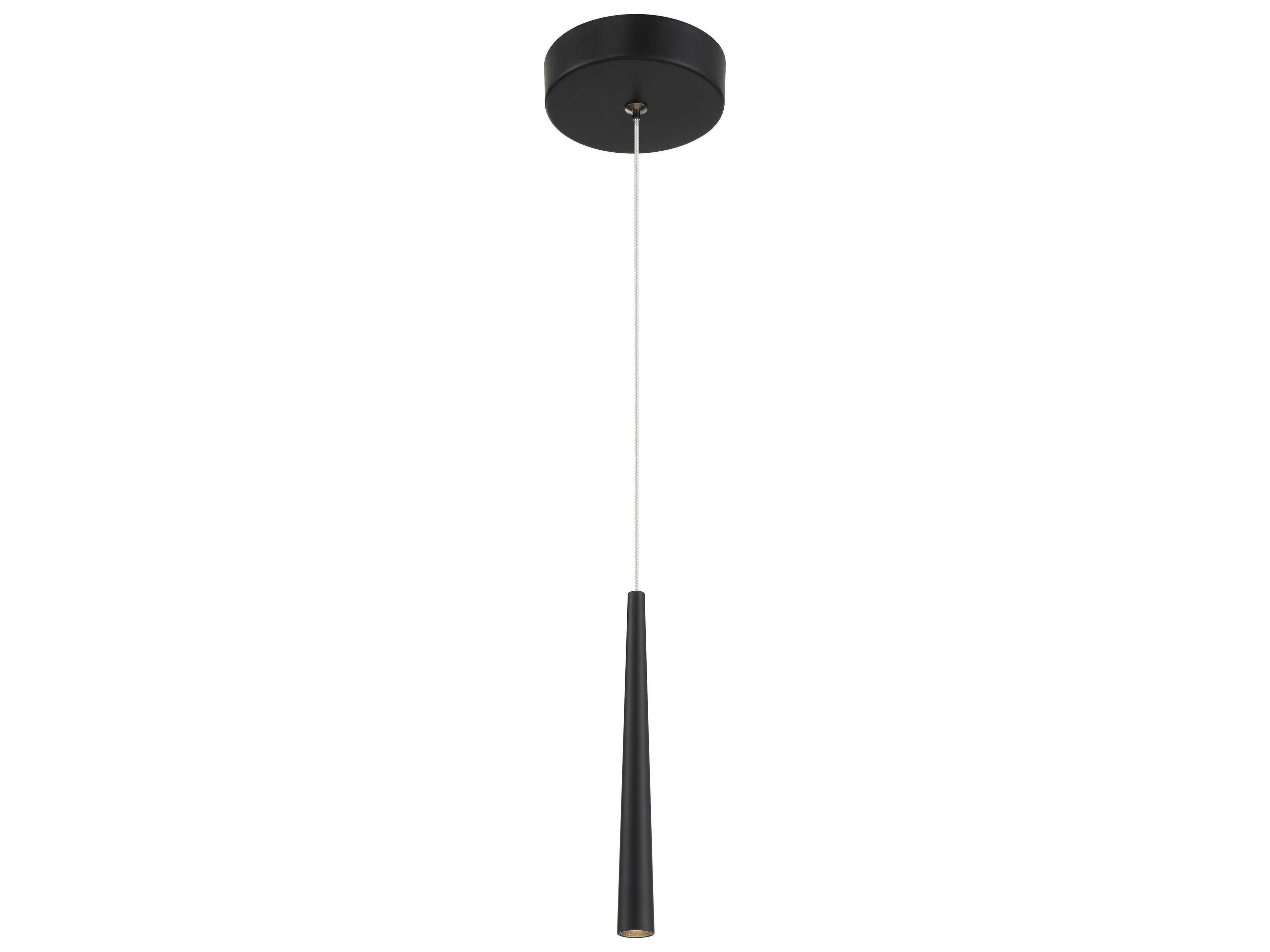 George Kovacs Stretch 1-Light Coal Black Linear Mini Pendant