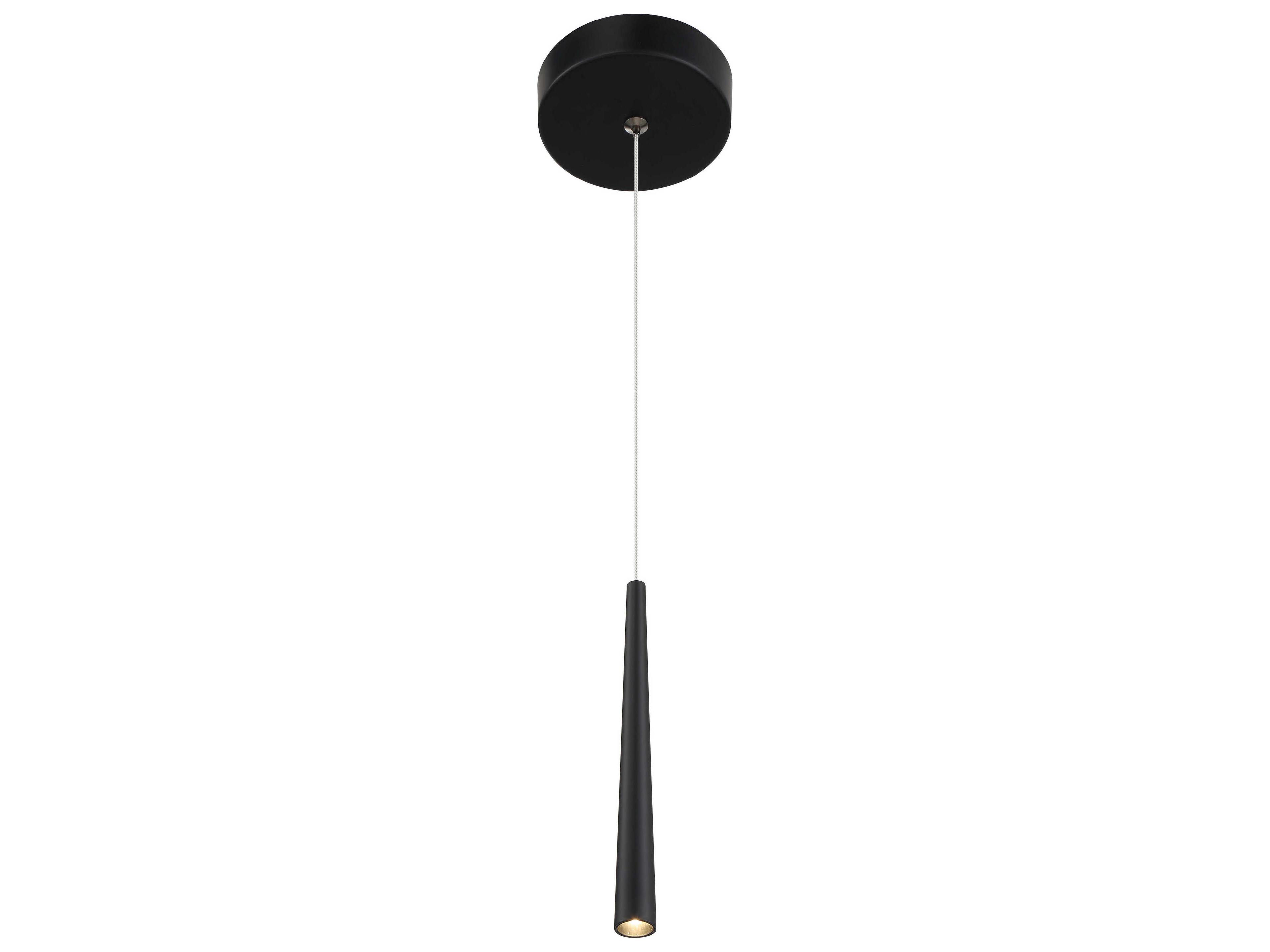 George Kovacs Stretch 1-Light Coal Black Linear Mini Pendant