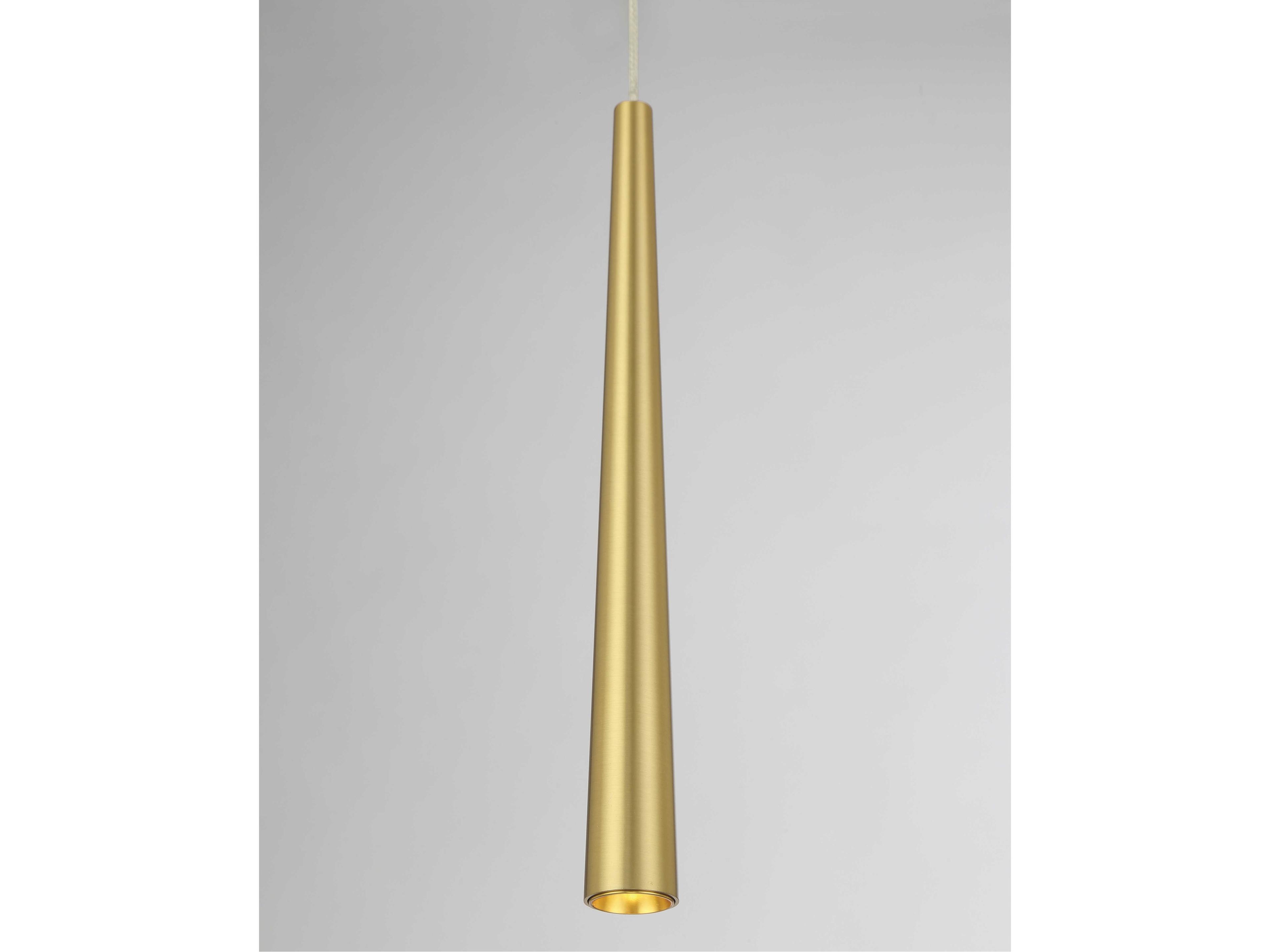 George Kovacs Stretch 1-Light Soft Brass Linear Mini Pendant