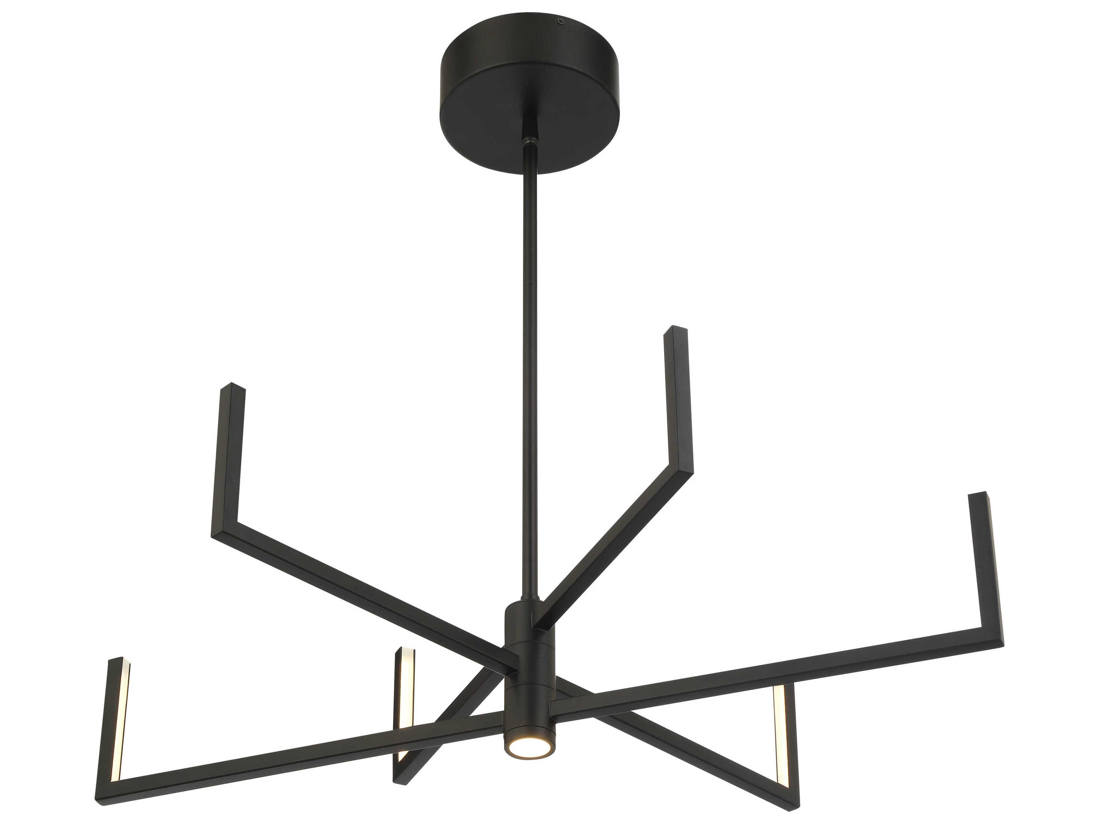 George Kovacs Articular 6-Light Coal Black Chandelier