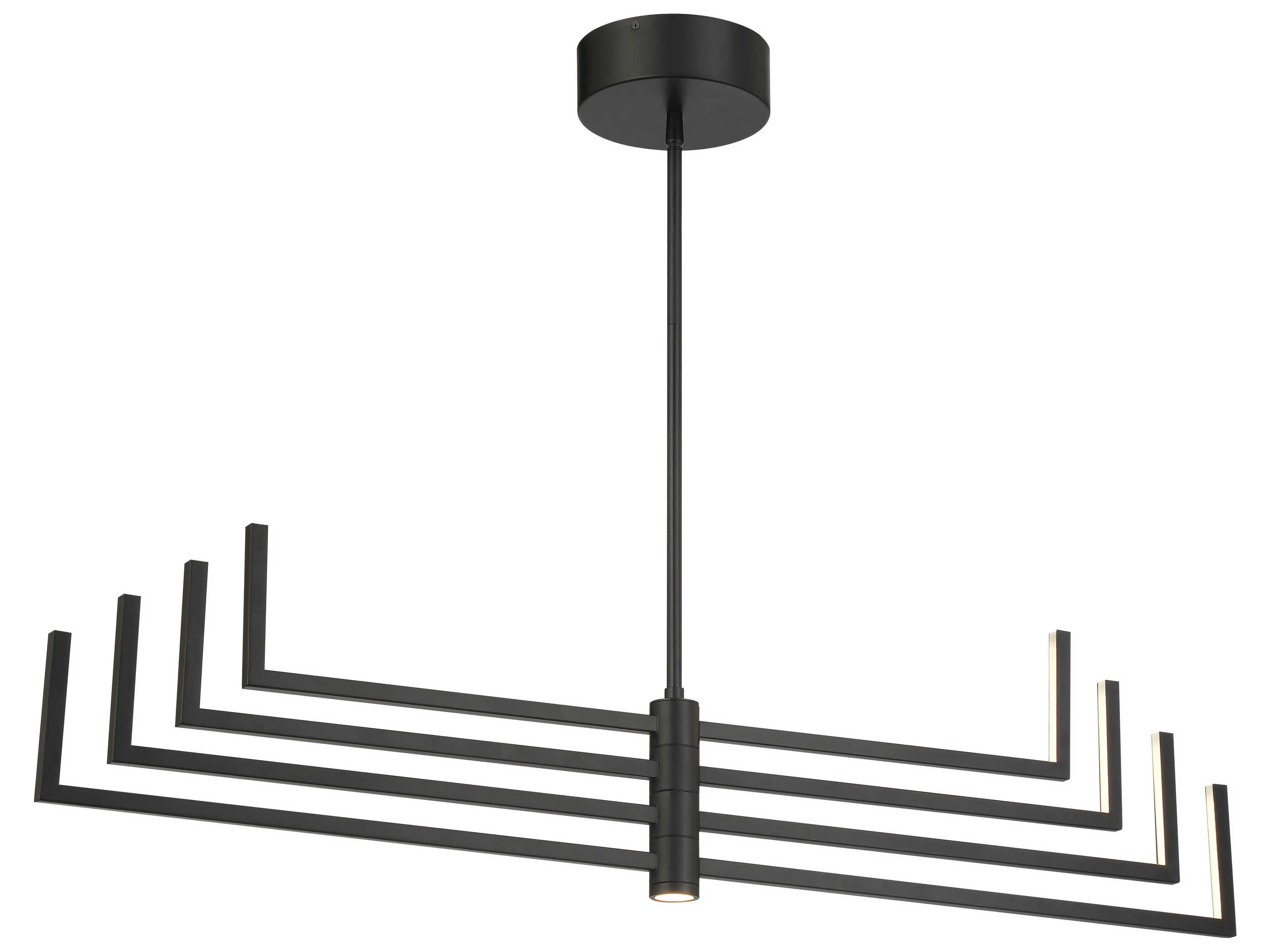 George Kovacs Articular 8-Light Coal Black Chandelier