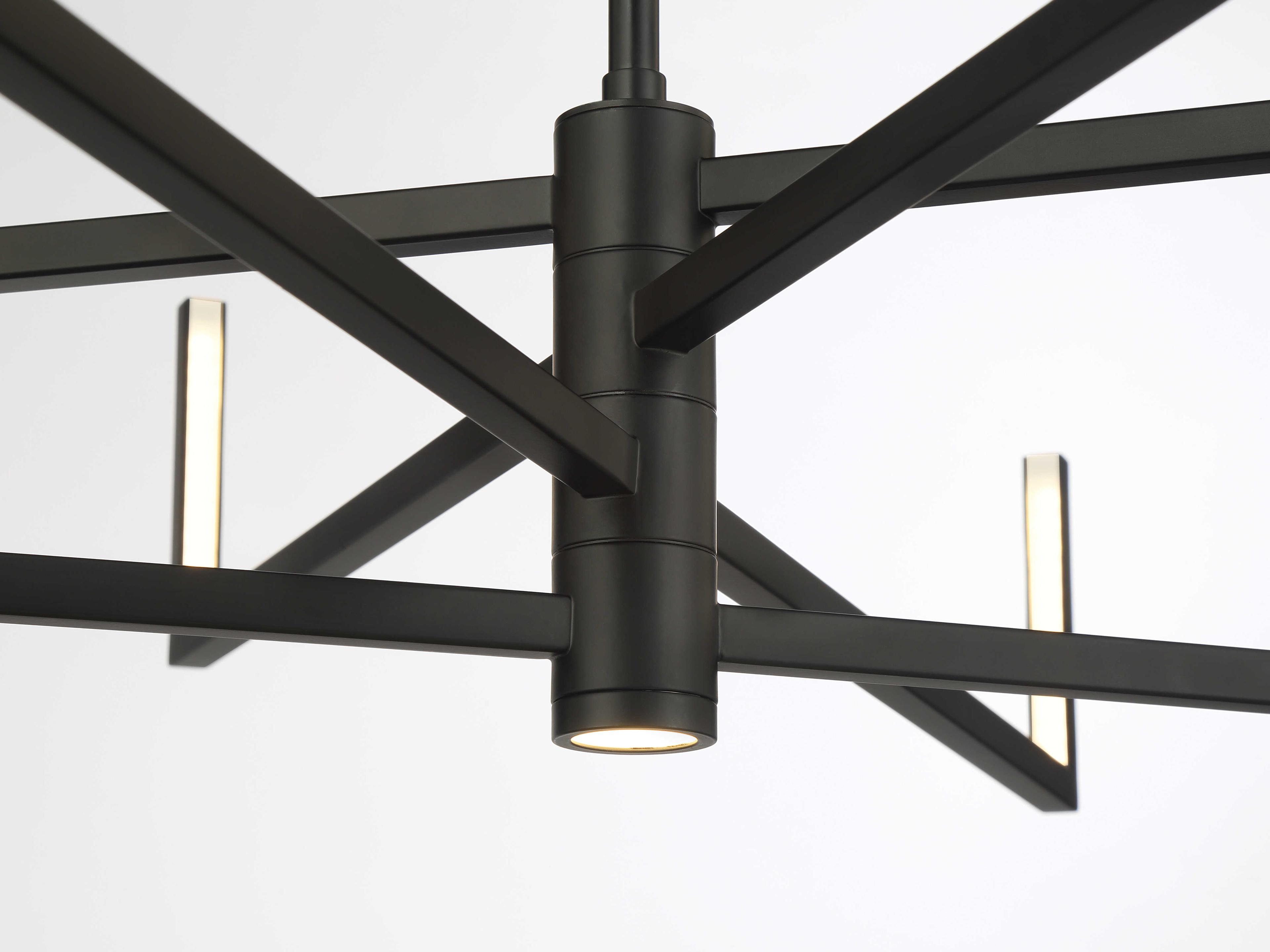 George Kovacs Articular 8-Light Coal Black Chandelier