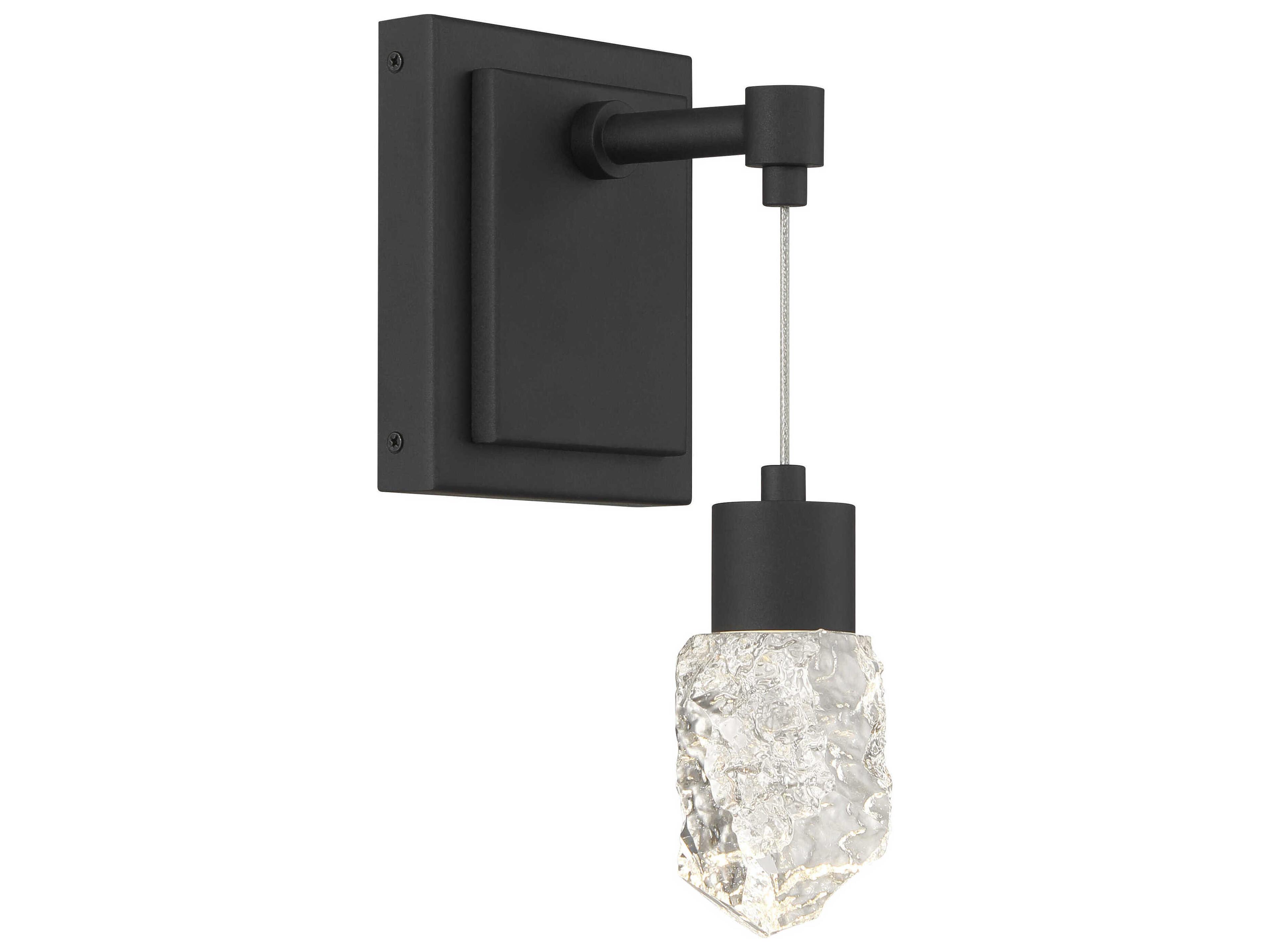 George Kovacs Kosmyc 1-Light Sand Black Wall Sconce