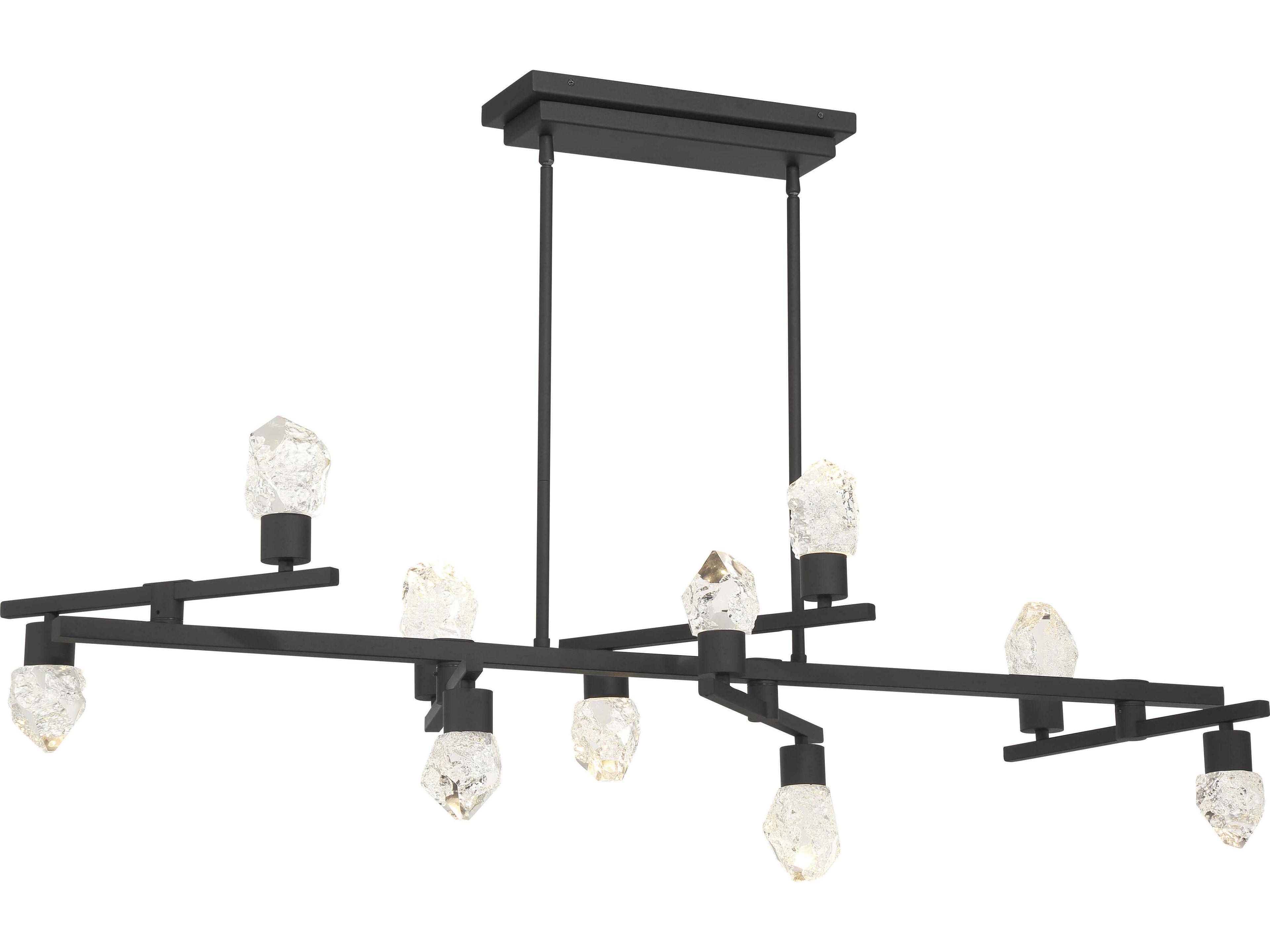 George Kovacs Kosmyc 8-Light Sand Black Island Pendant