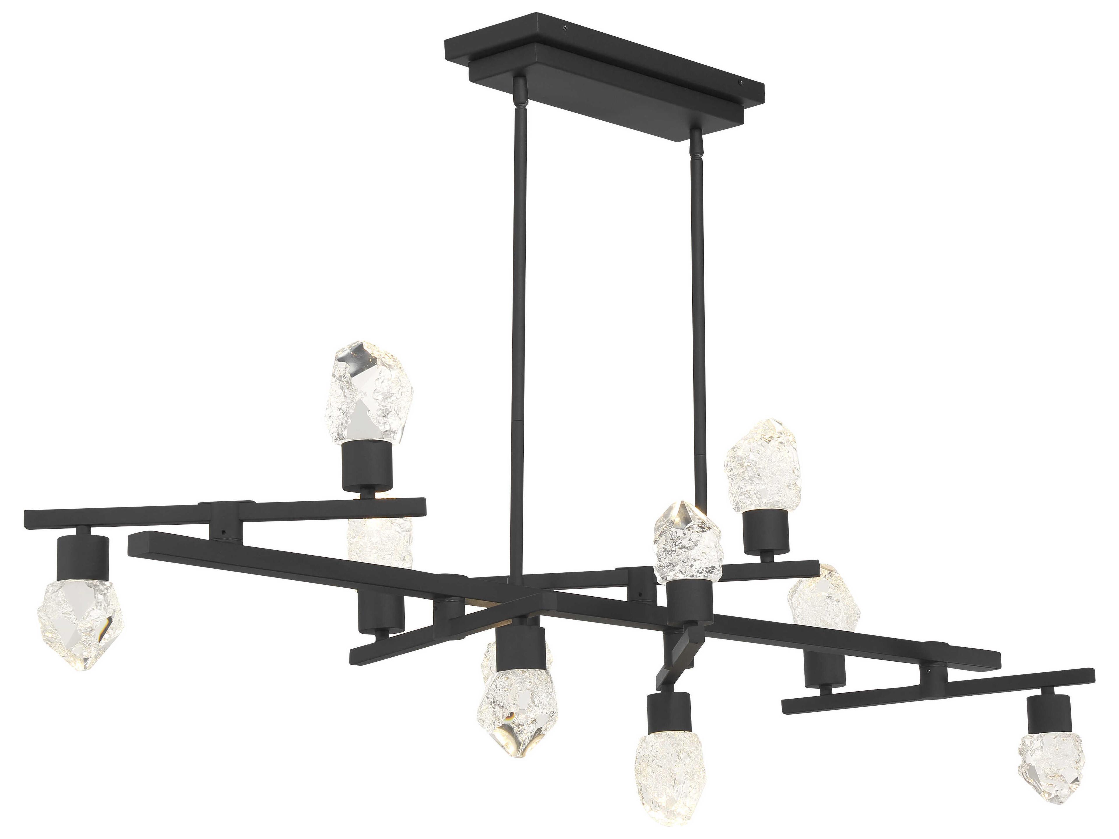 George Kovacs Kosmyc 8-Light Sand Black Island Pendant