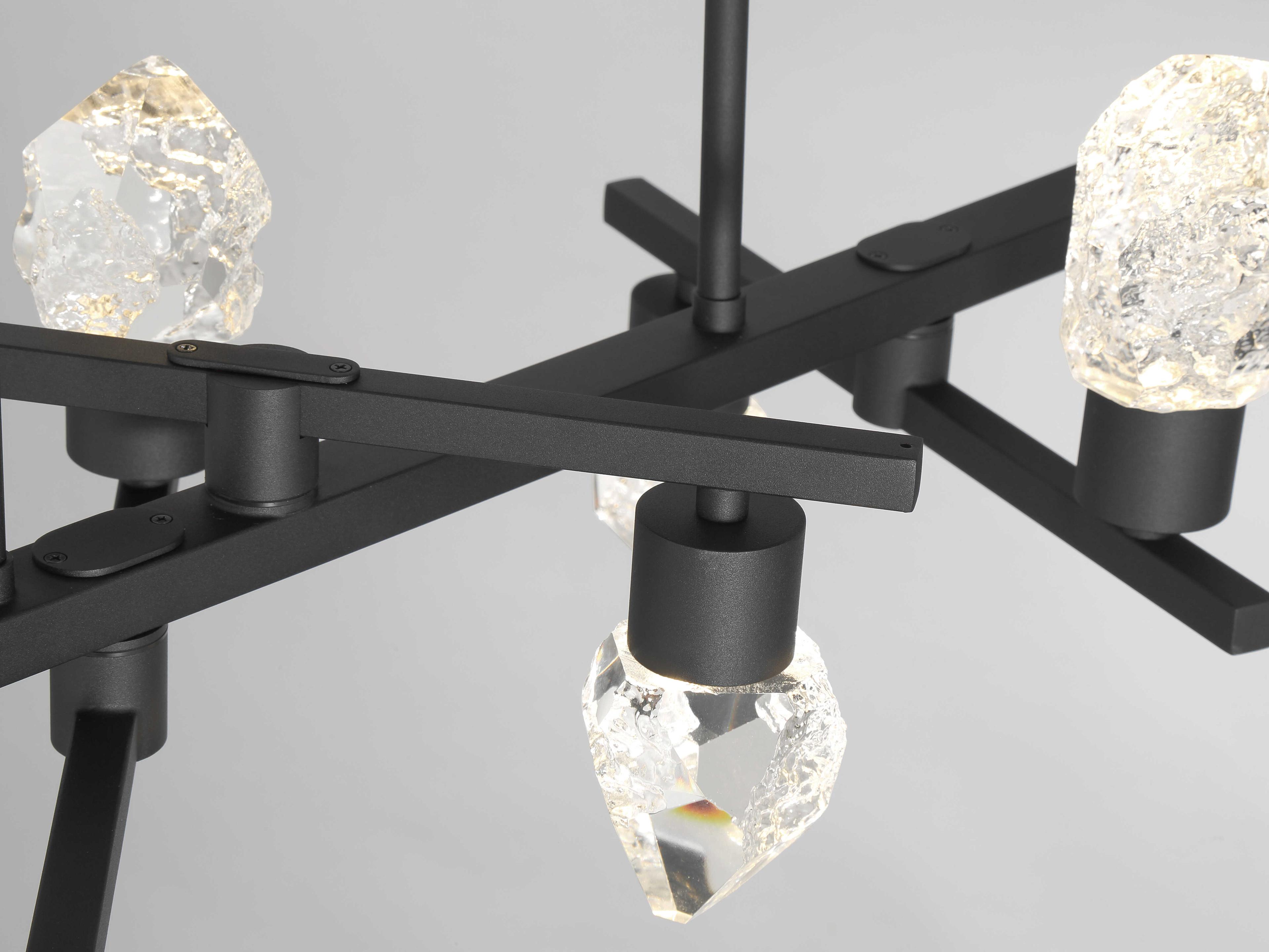 George Kovacs Kosmyc 8-Light Sand Black Island Pendant