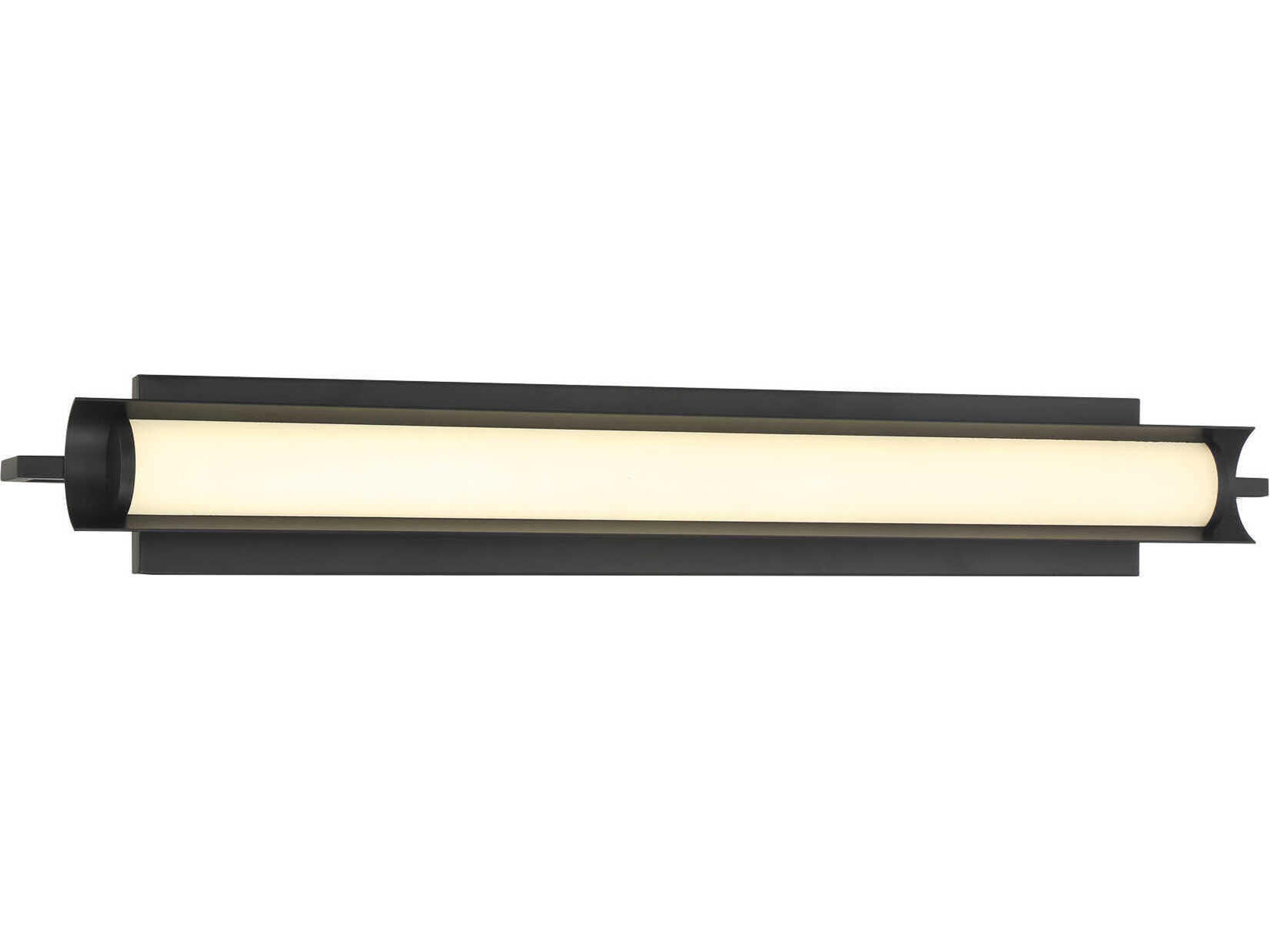 Trizay 1-Light Coal Black Vanity Light