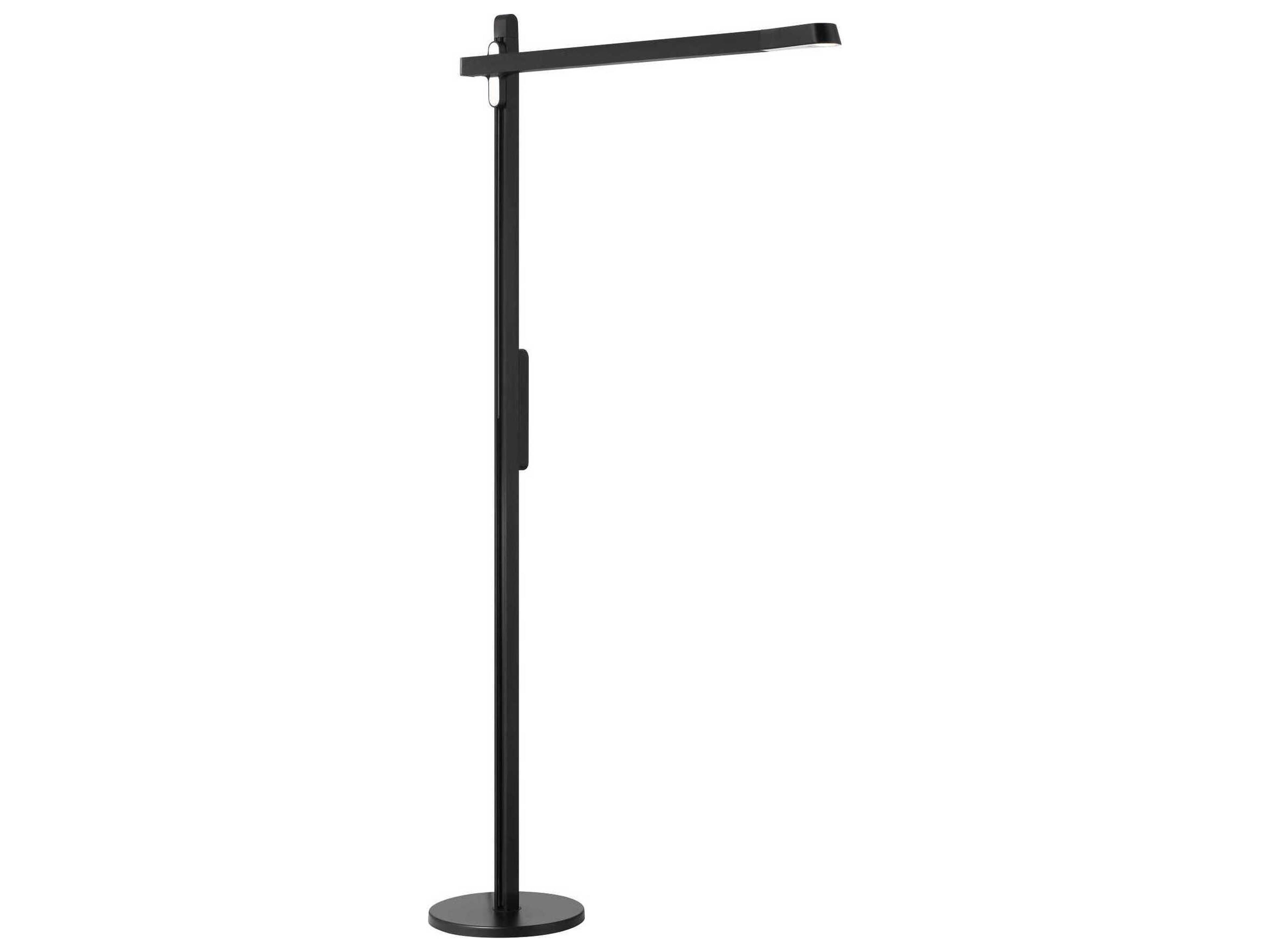 Portables Anodized Brush Coal Black Floor Lamp