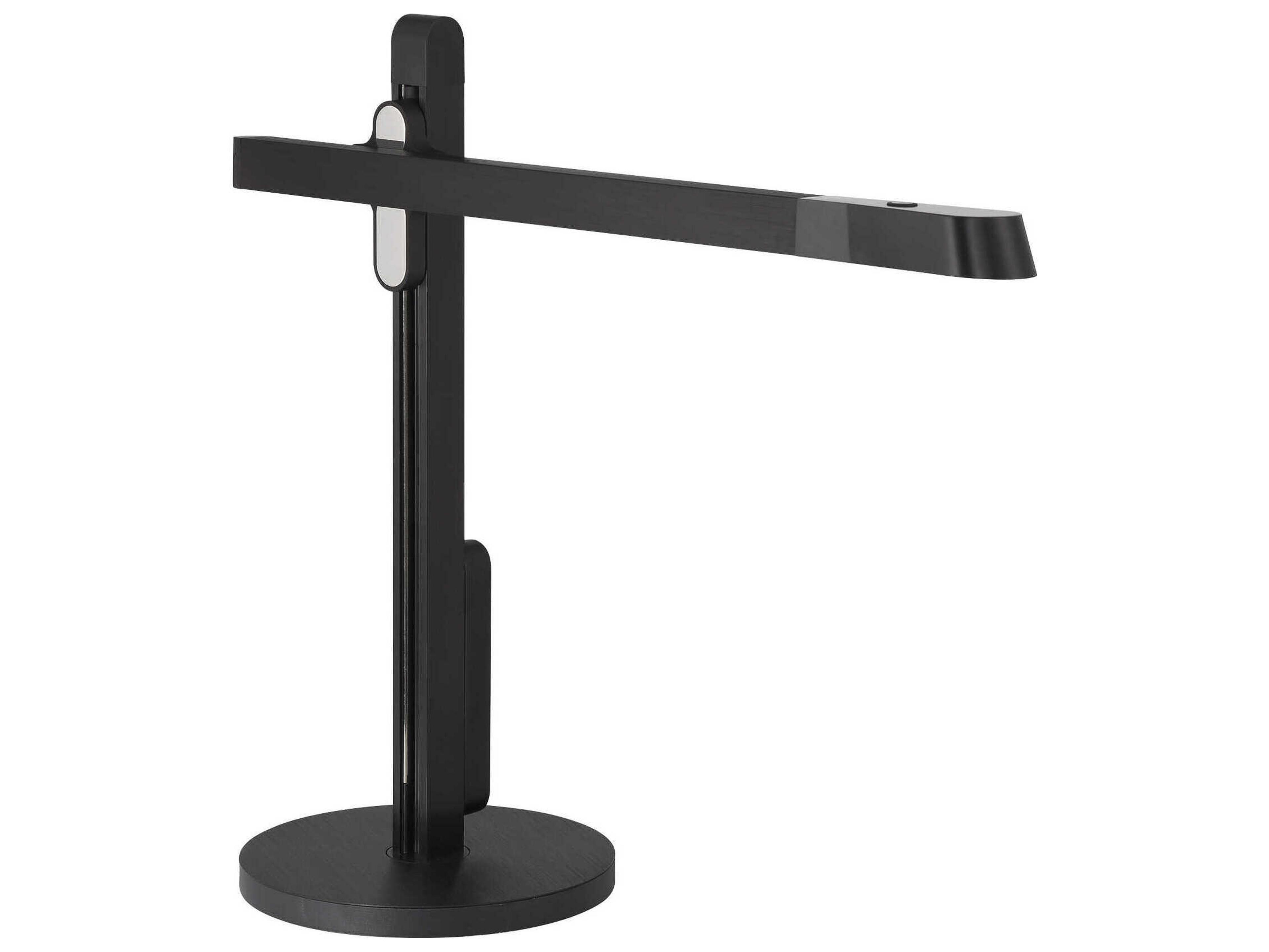 Portables Anodized Brush Coal Black Desk Lamp