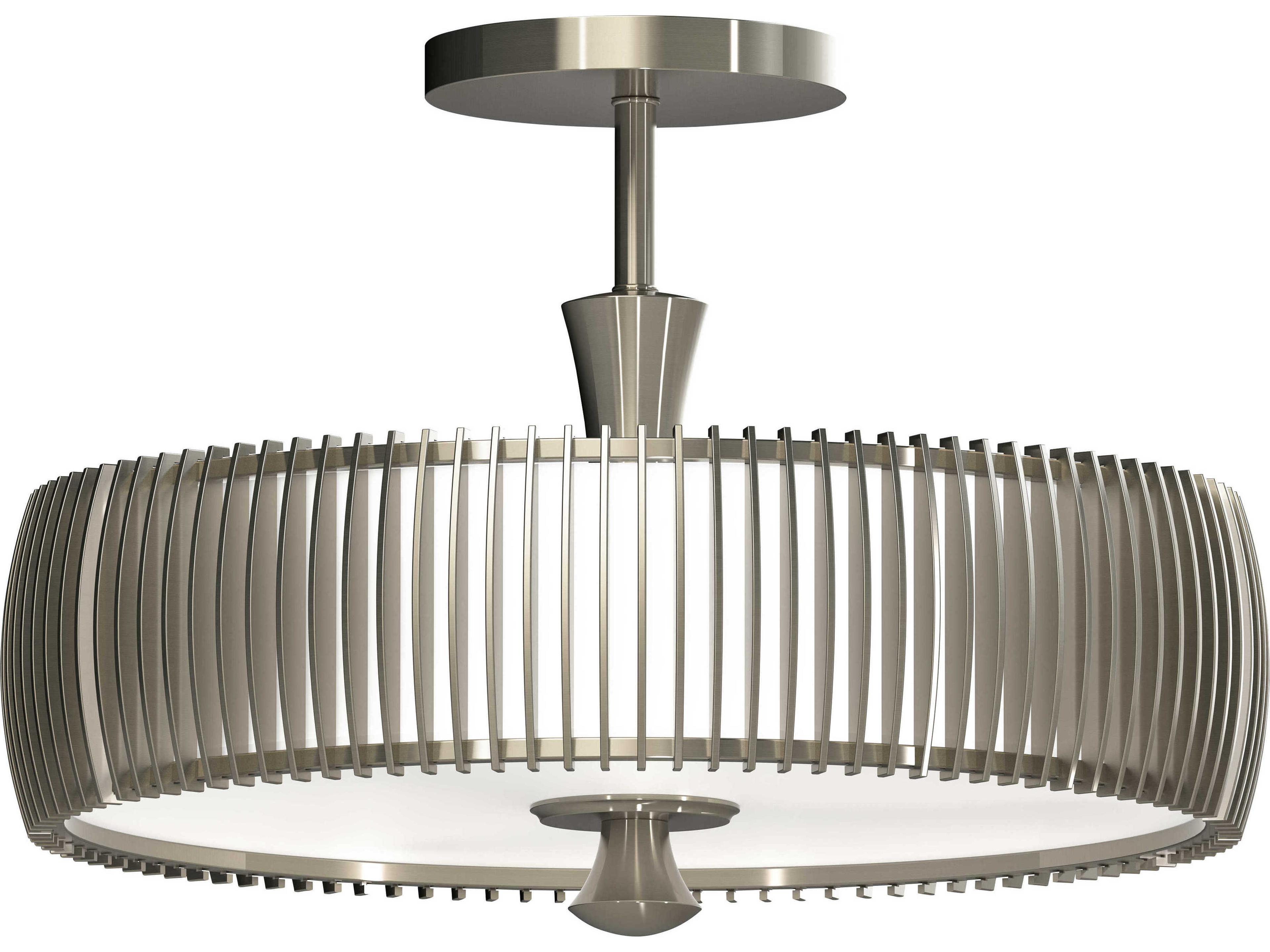 Night Moves LED Semi Flush Mount Ceiling Light Pewter