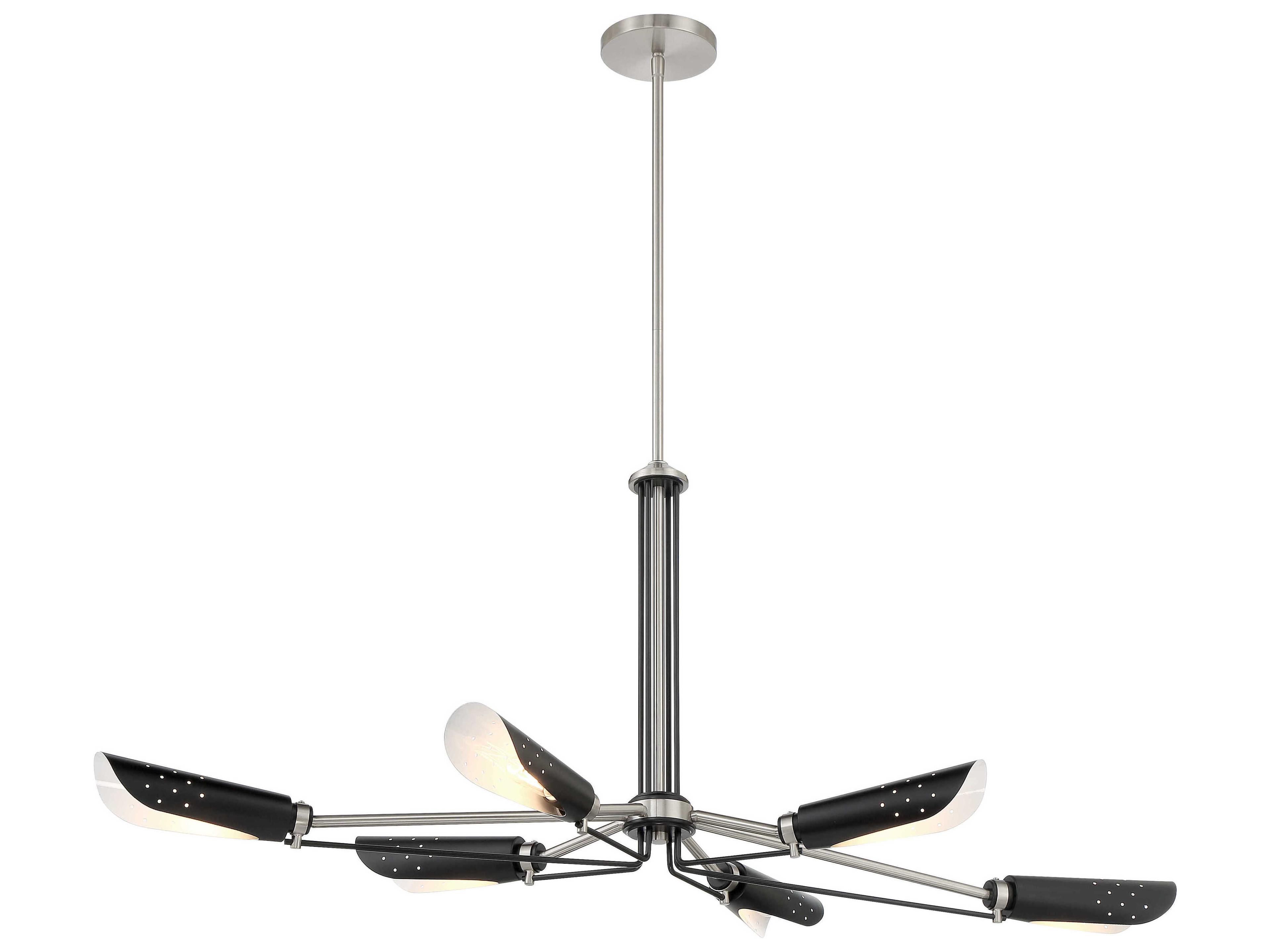 Turbine 6 Light Island Light Coal and Brushed Nickel