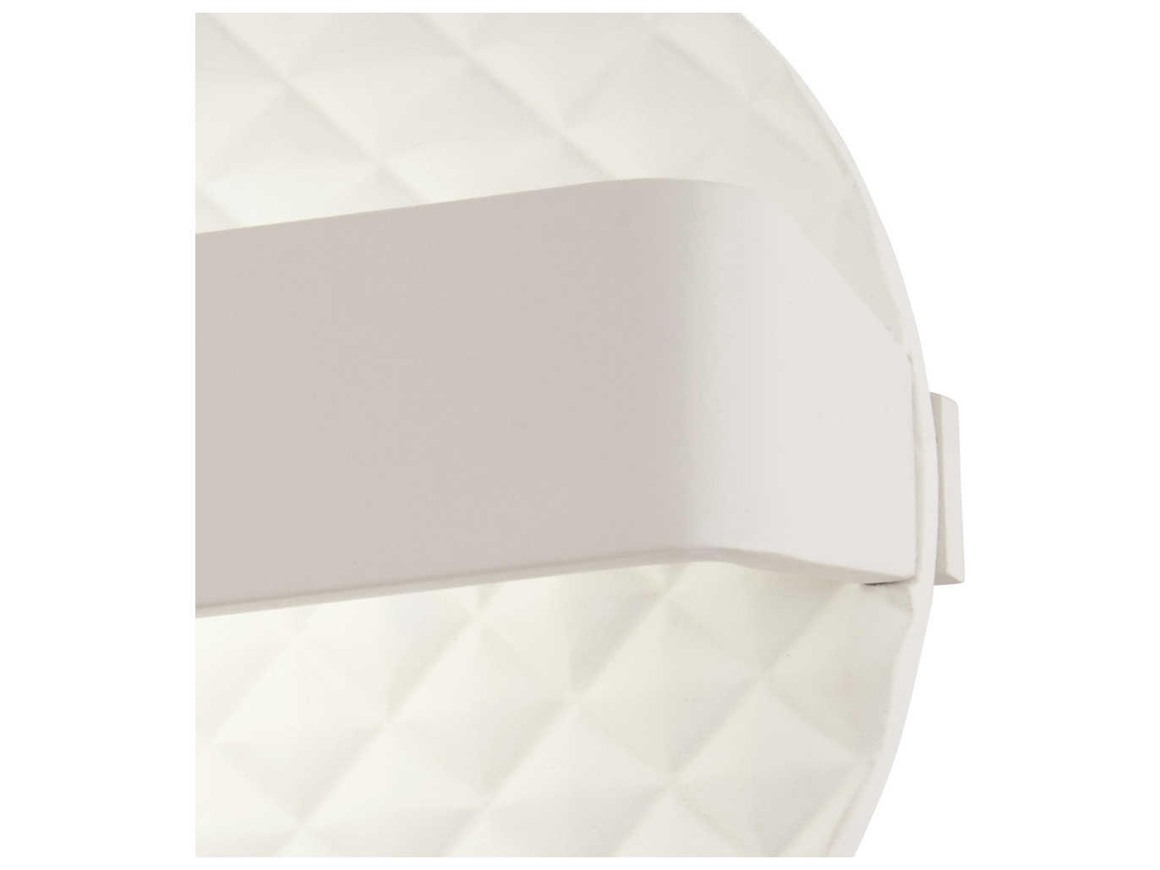George Kovacs Quilted 1-Light Matte White LED Wall Sconce