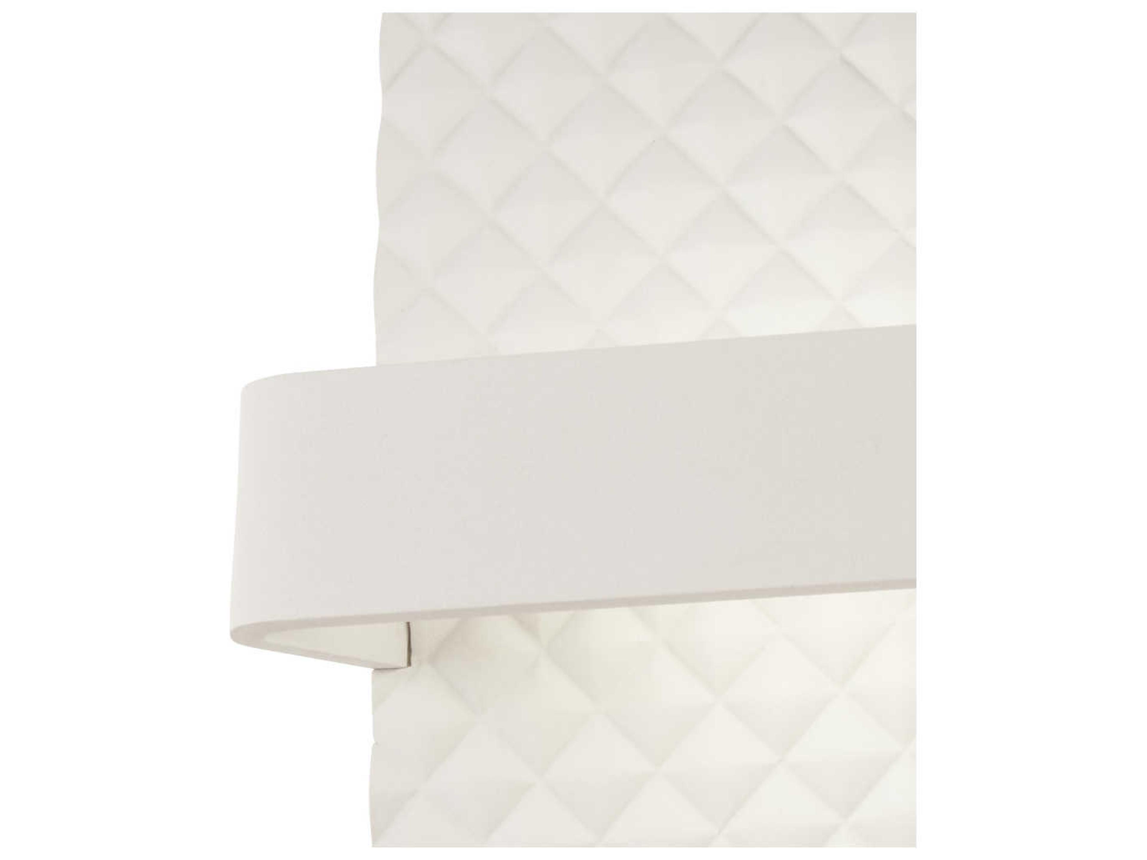 George Kovacs Quilted 1-Light Matte White LED Wall Sconce