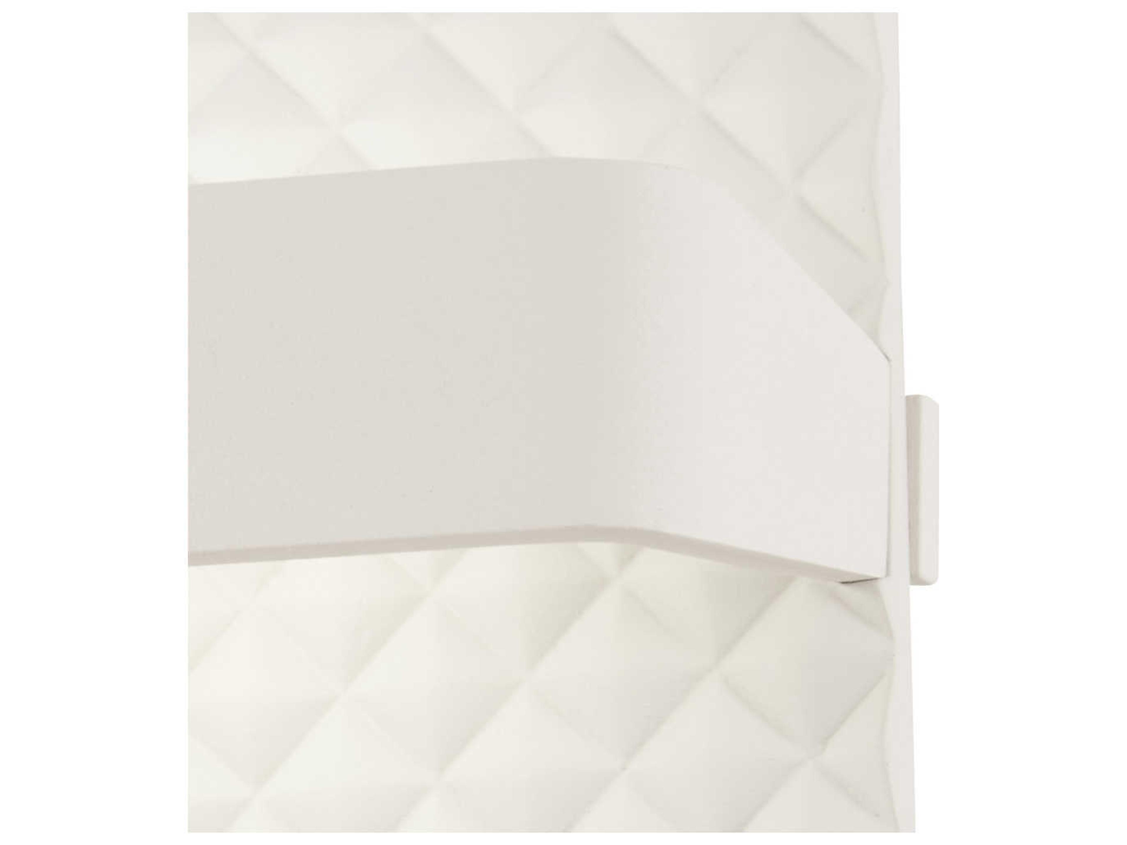George Kovacs Quilted 1-Light Matte White LED Wall Sconce