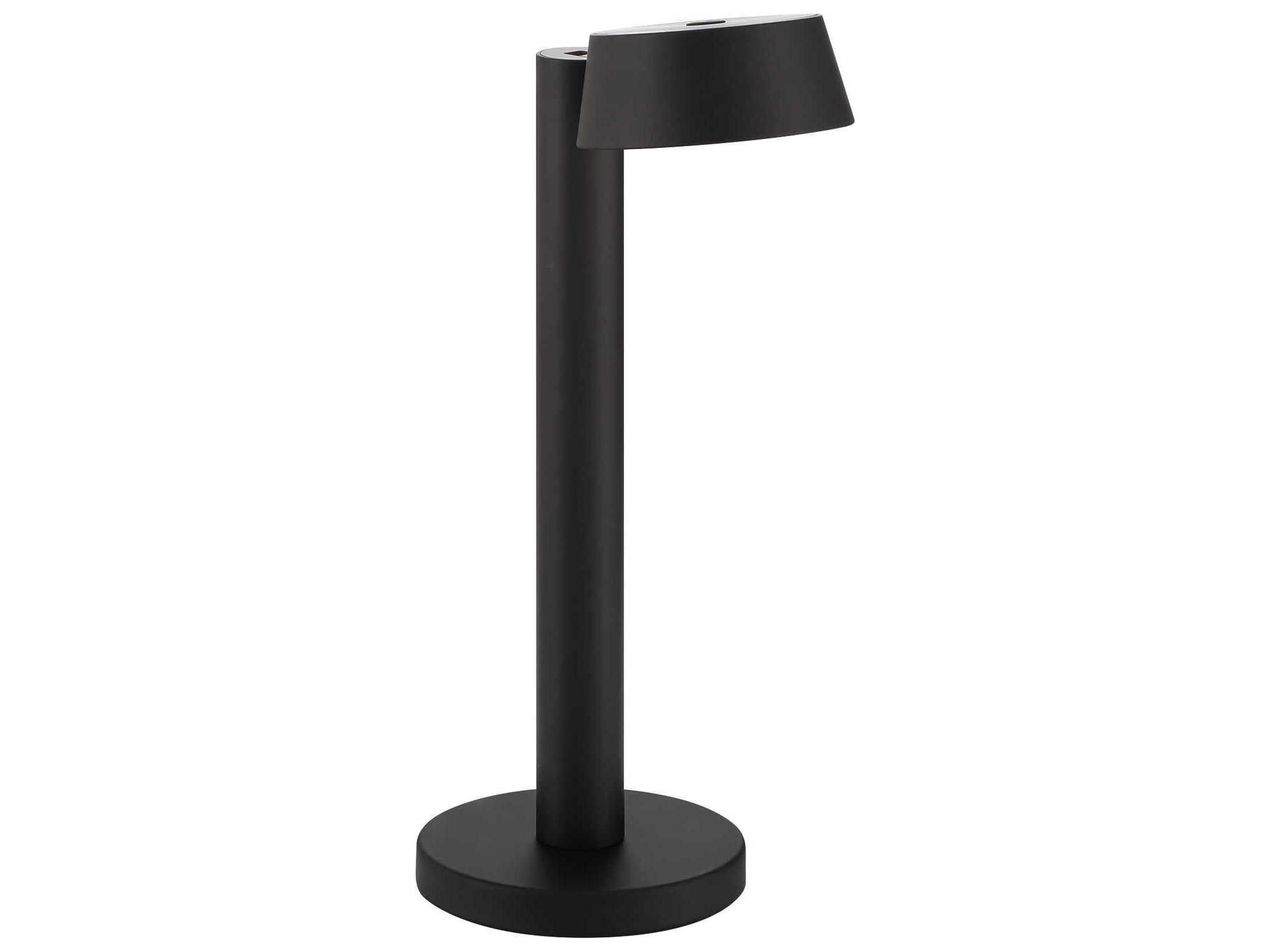 Task Portables Coal Black Desk Lamp