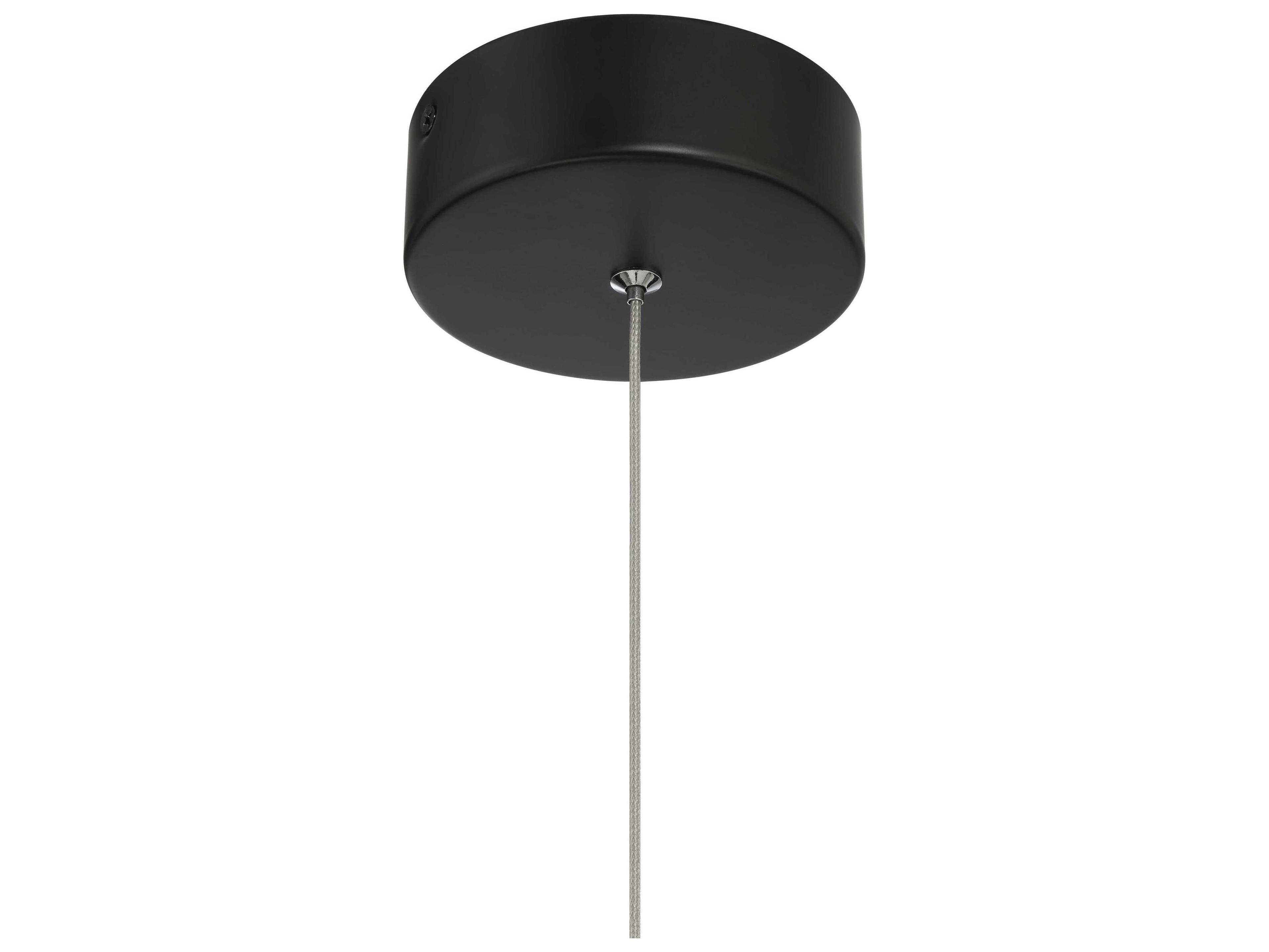 George Kovacs Edisons Outline 1-Light Coal Black Geometric Mini Pendant