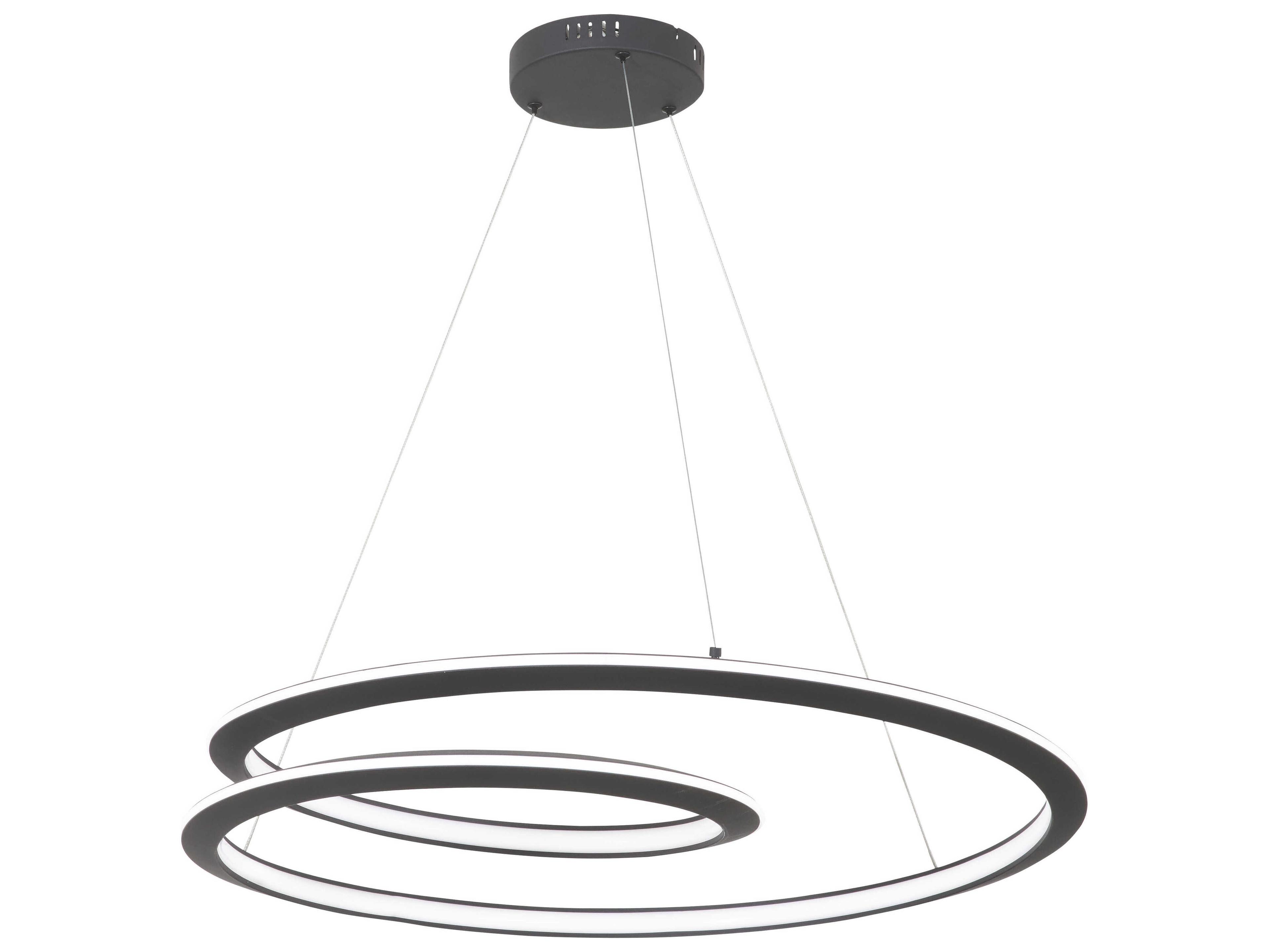 Infinite 1-Light Sand Coal Black Pendant