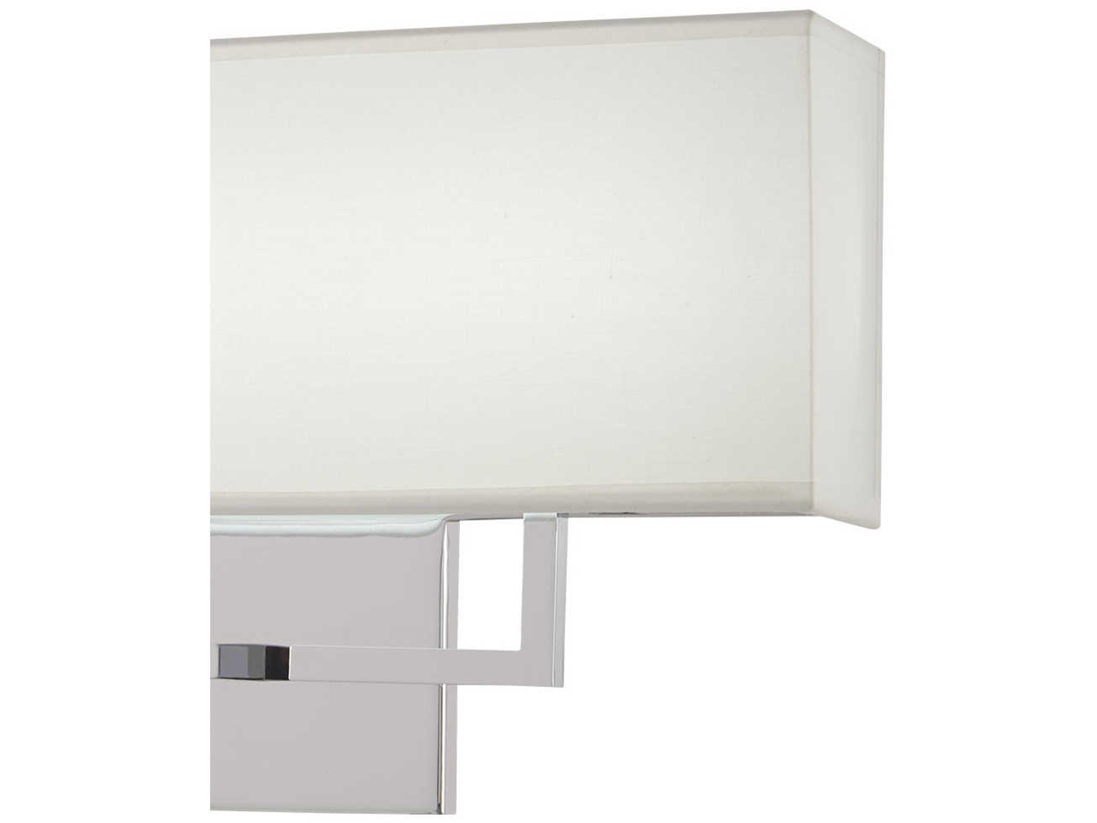 George Kovacs 1-Light White Chrome Glass LED Wall Sconce