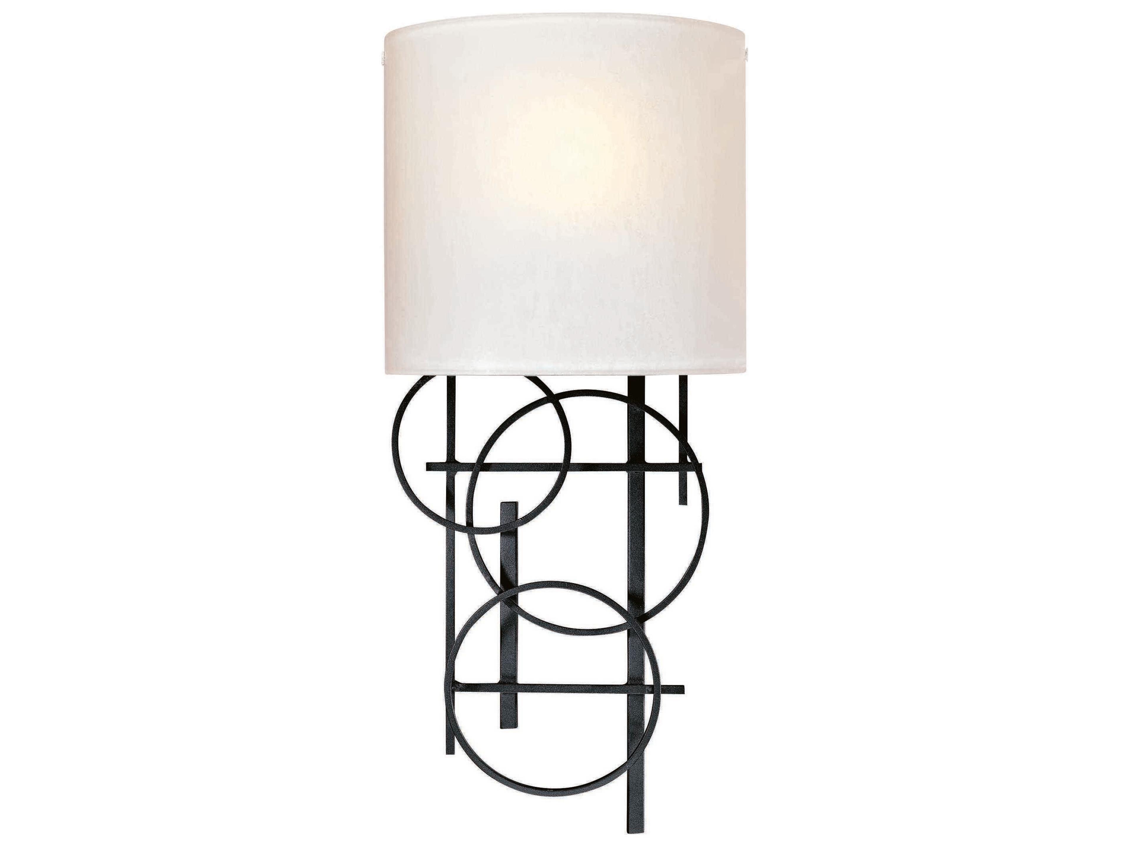 George Kovacs 1-Light Coal Black Glass Wall Sconce