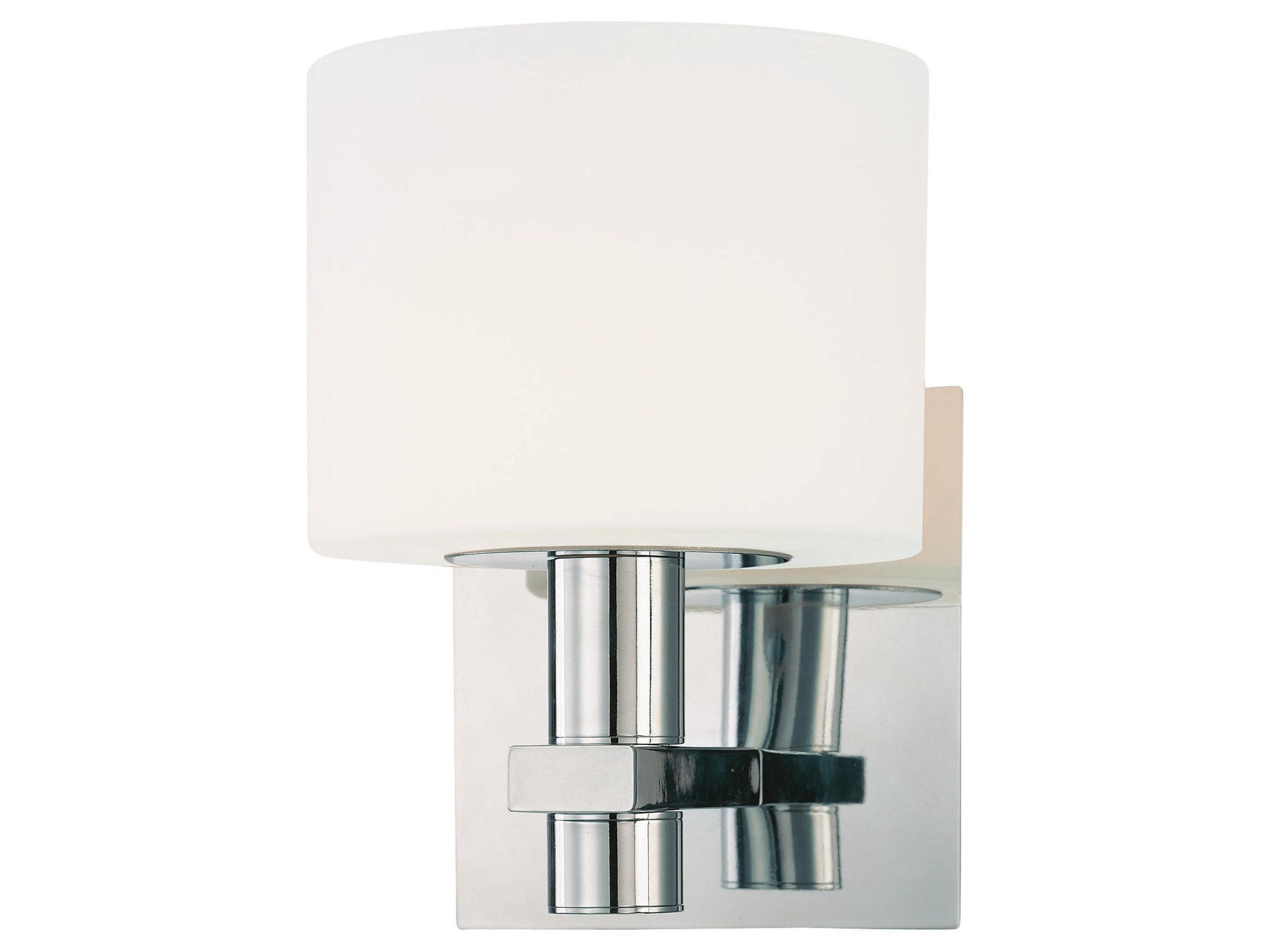Stem 1-Light Chrome Glass Wall Sconce