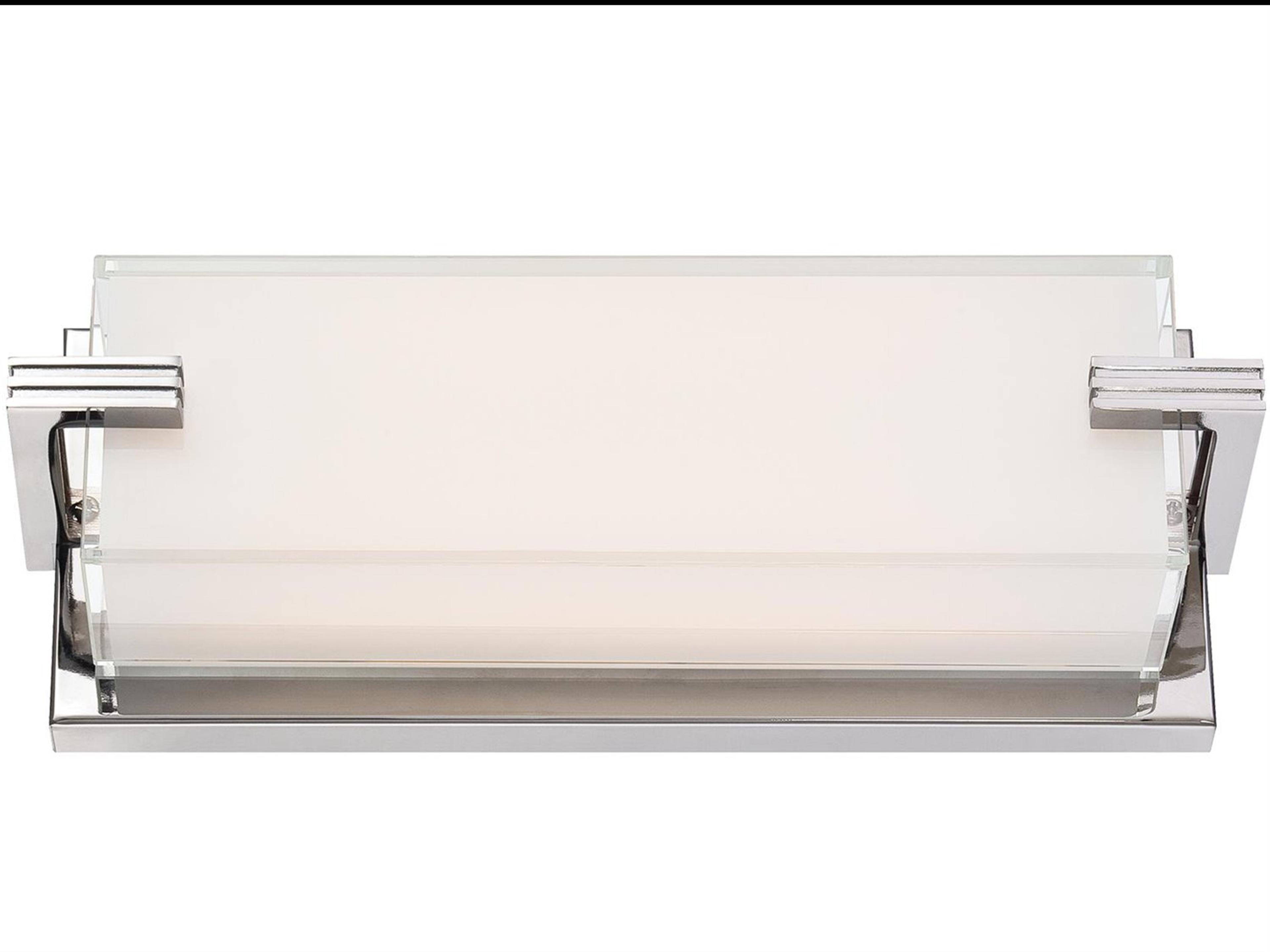 Cubism 1-Light Chrome Glass LED Wall Sconce