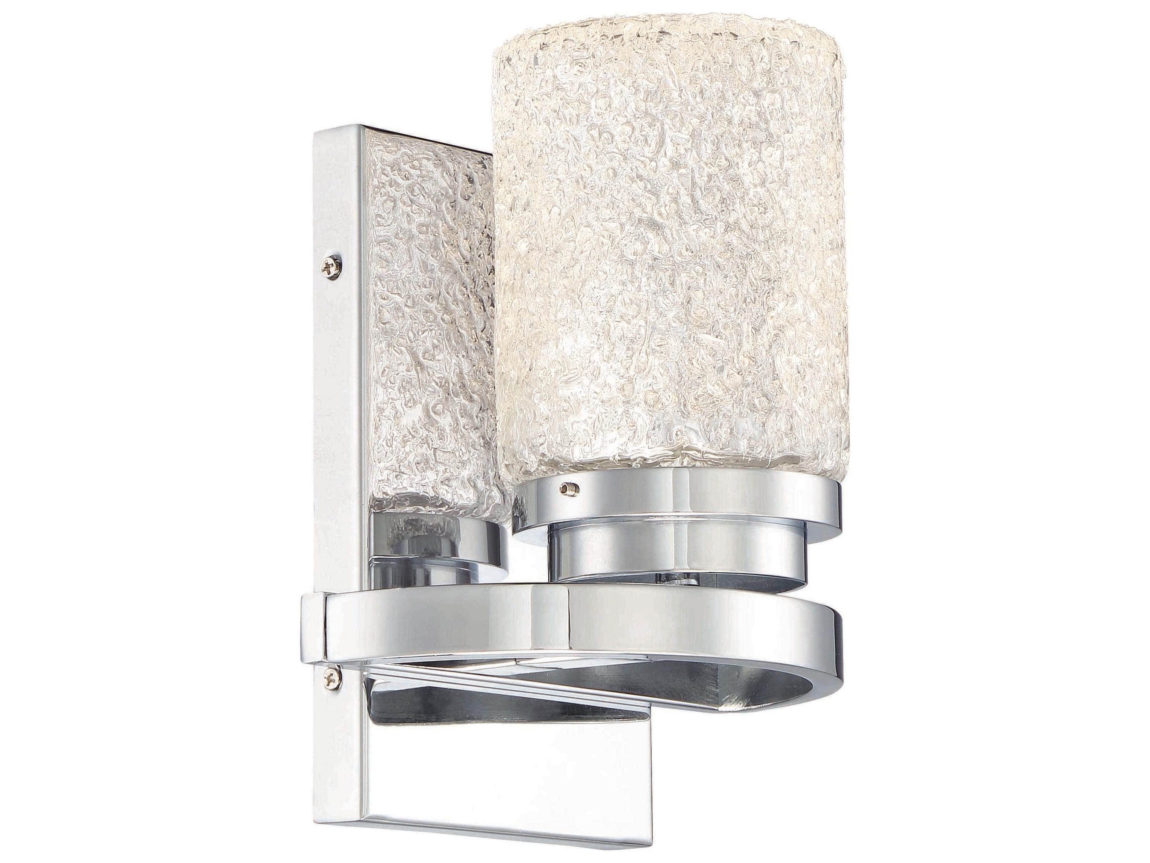 George Kovacs Brilliant 1-Light Chrome Glass LED Wall Sconce