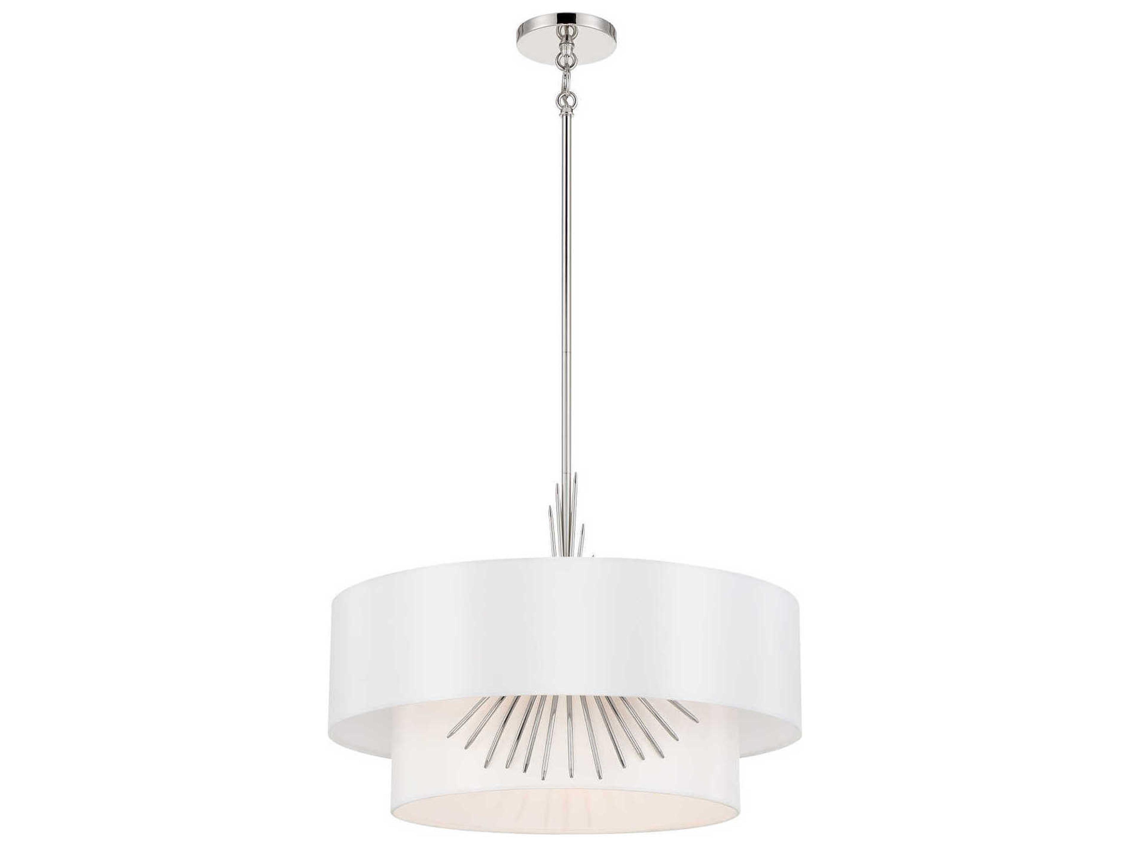 Gramercy 3-Light Polished Nickel Tiered Pendant