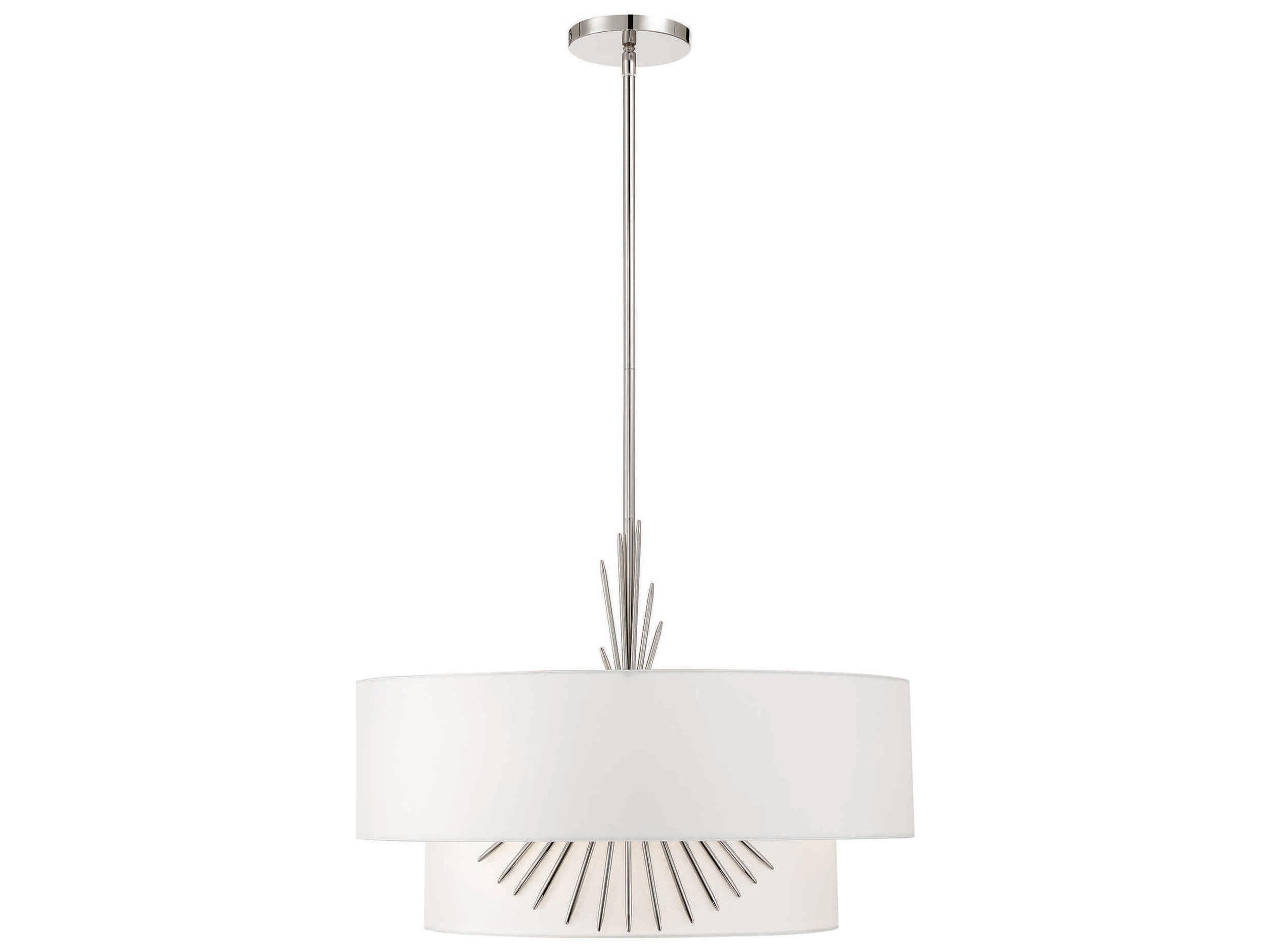 George Kovacs Gramercy 3-Light Polished Nickel Tiered Pendant