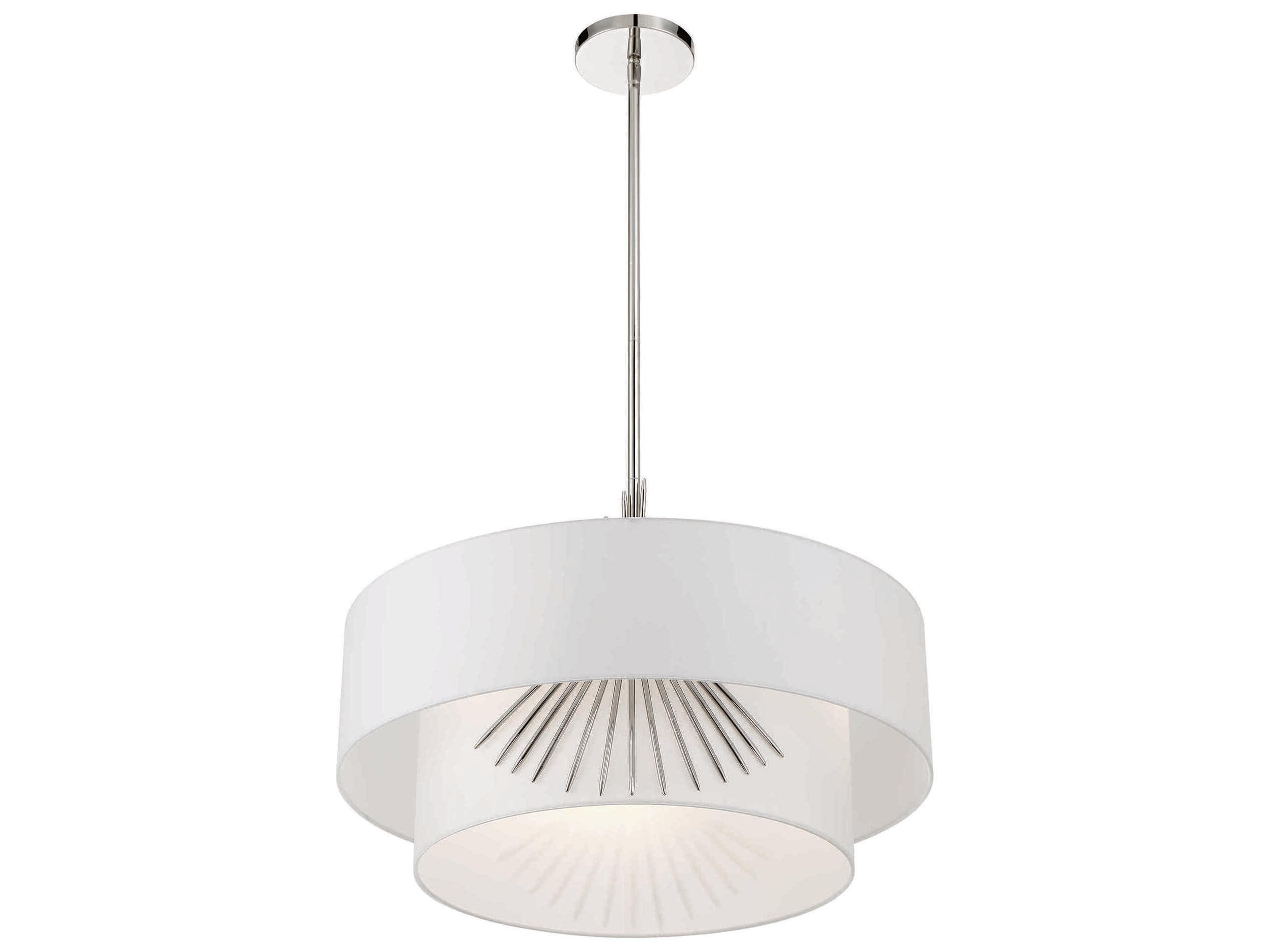 George Kovacs Gramercy 3-Light Polished Nickel Tiered Pendant