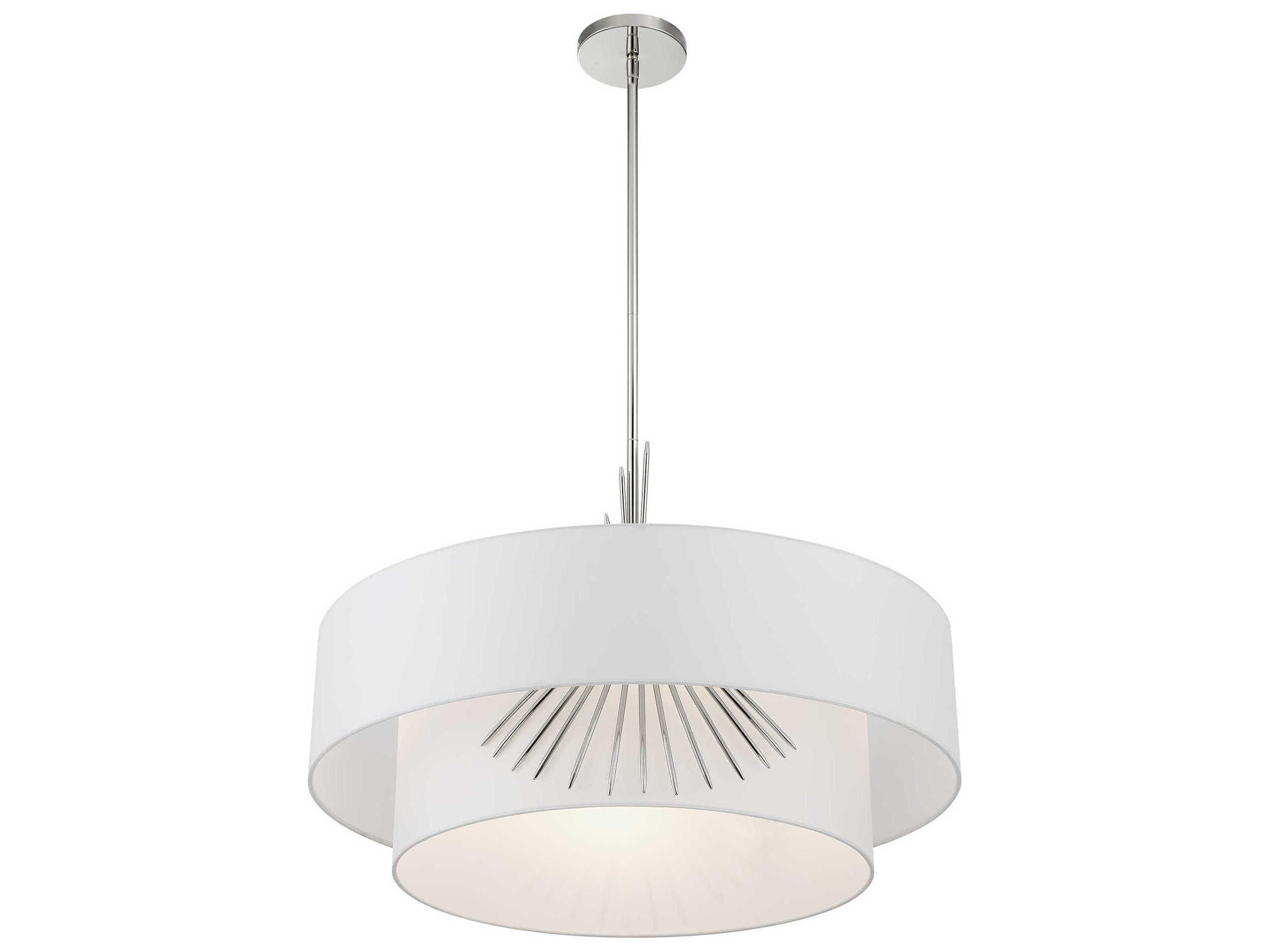 George Kovacs Gramercy 4-Light Polished Nickel Tiered Pendant