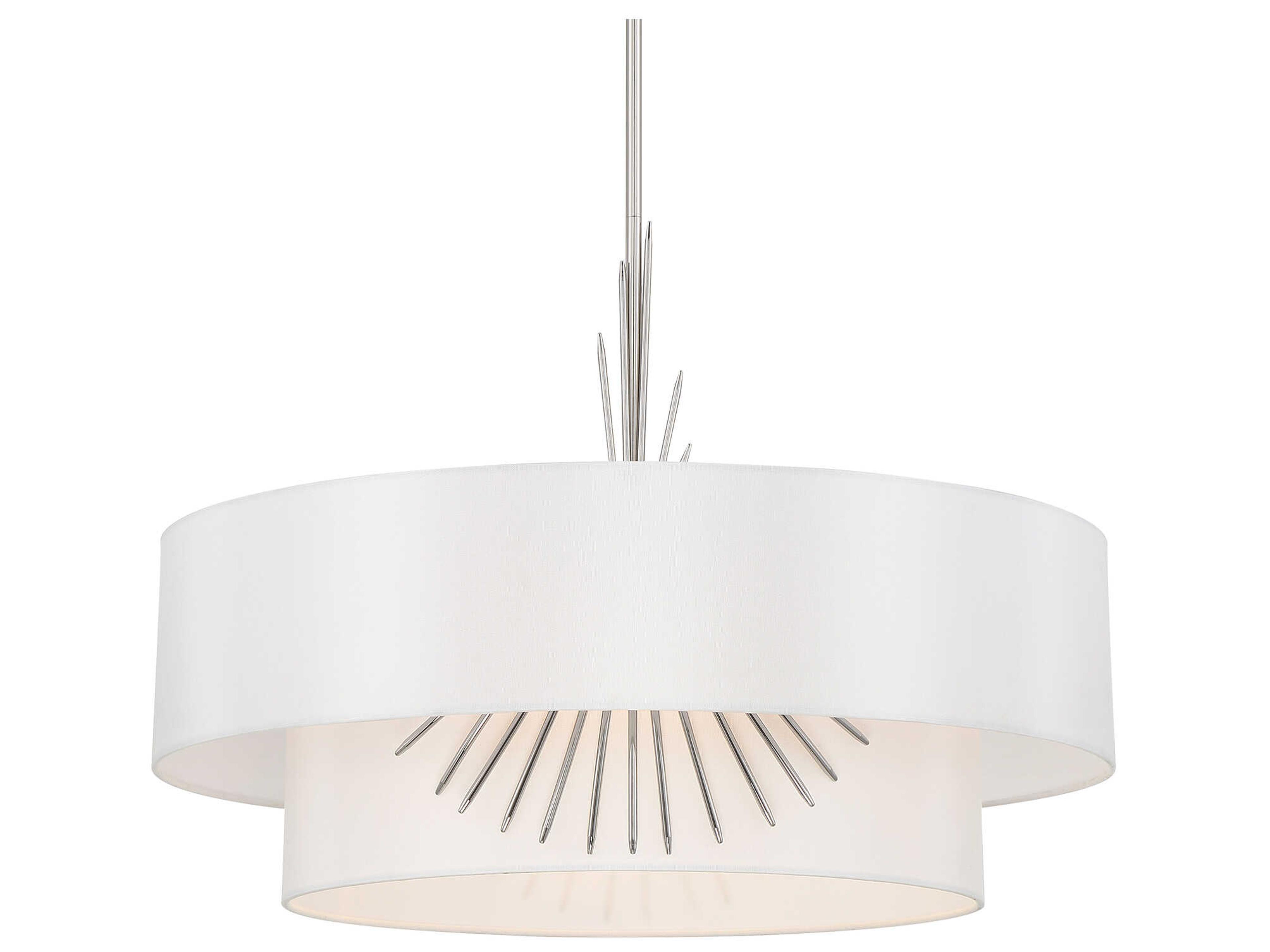 George Kovacs Gramercy 4-Light Polished Nickel Tiered Pendant