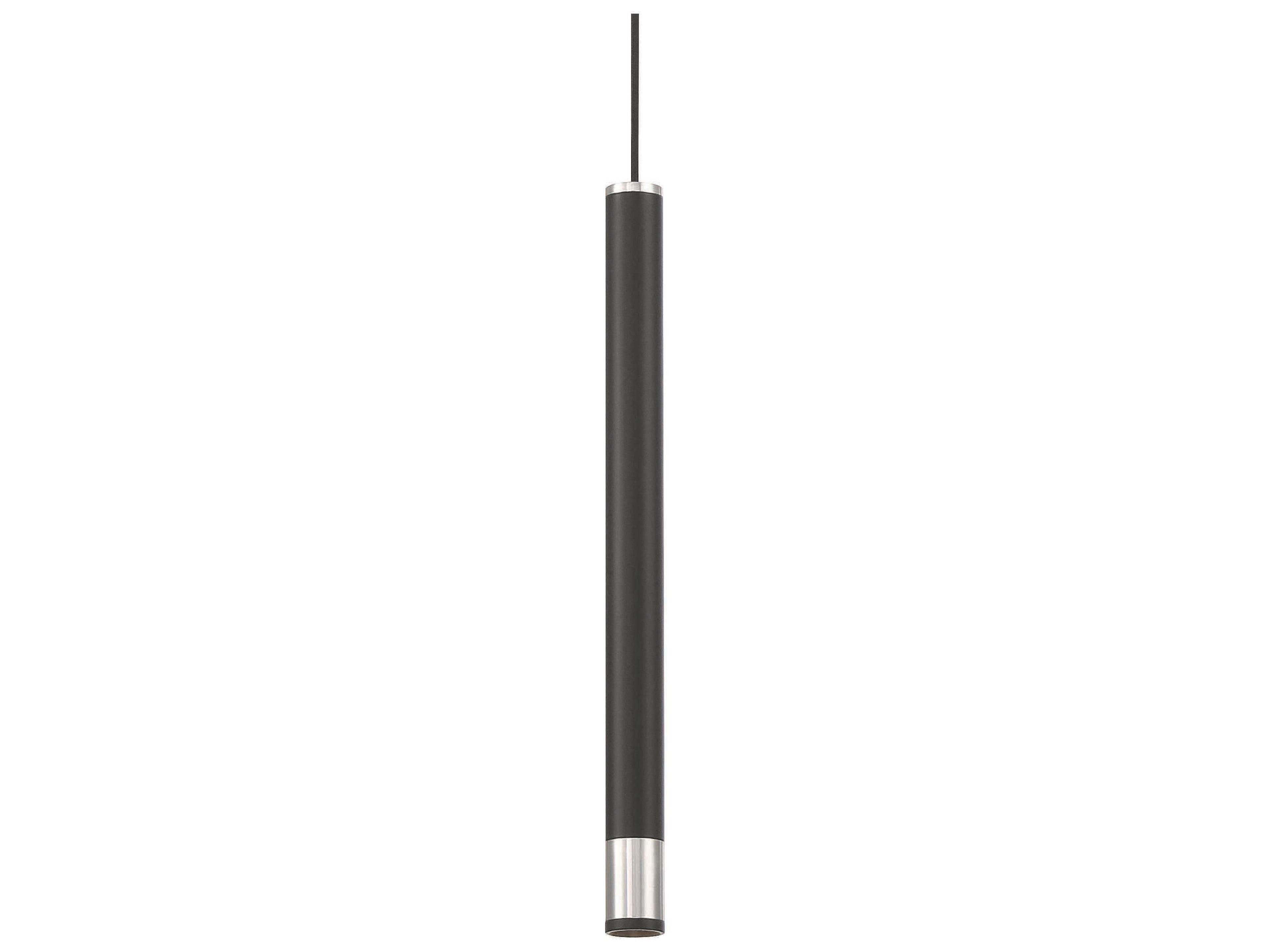 George Kovacs Wand 1-Light Coal Brushed Nickel Black Linear Mini Pendant