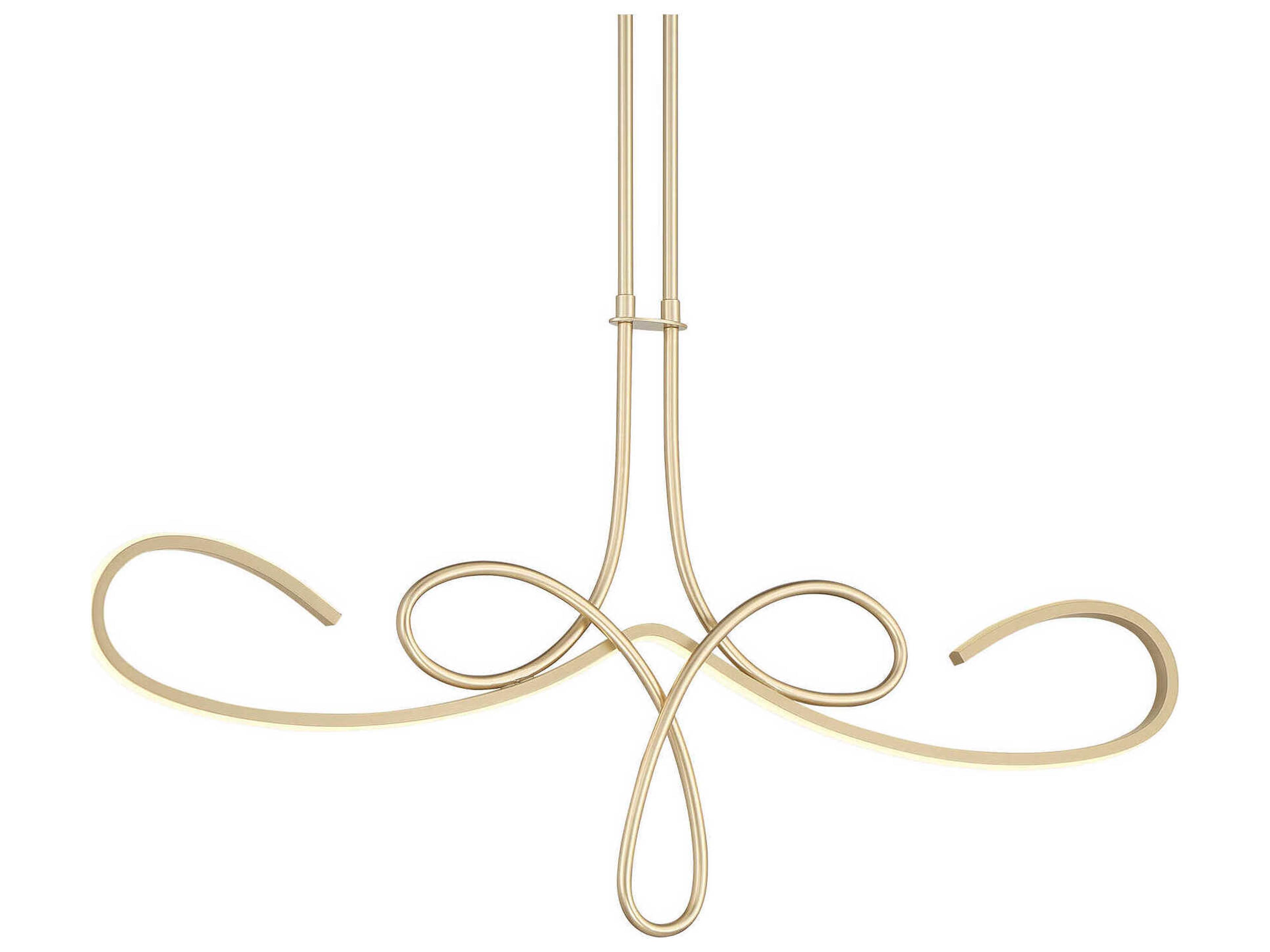George Kovacs Astor 1-Light Soft Gold LED Linear Island Pendant