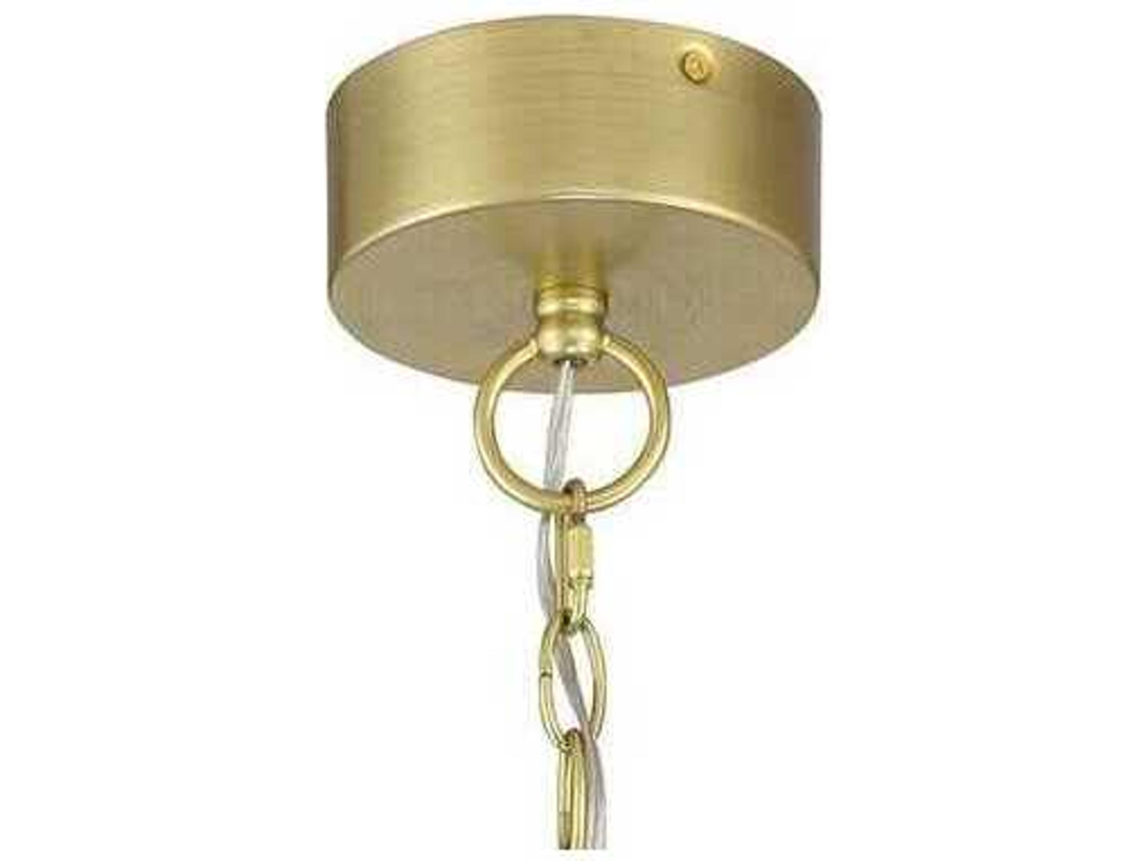 George Kovacs Dripping Gems 1-Light Soft Brass Black LED Geometric Mini Pendant