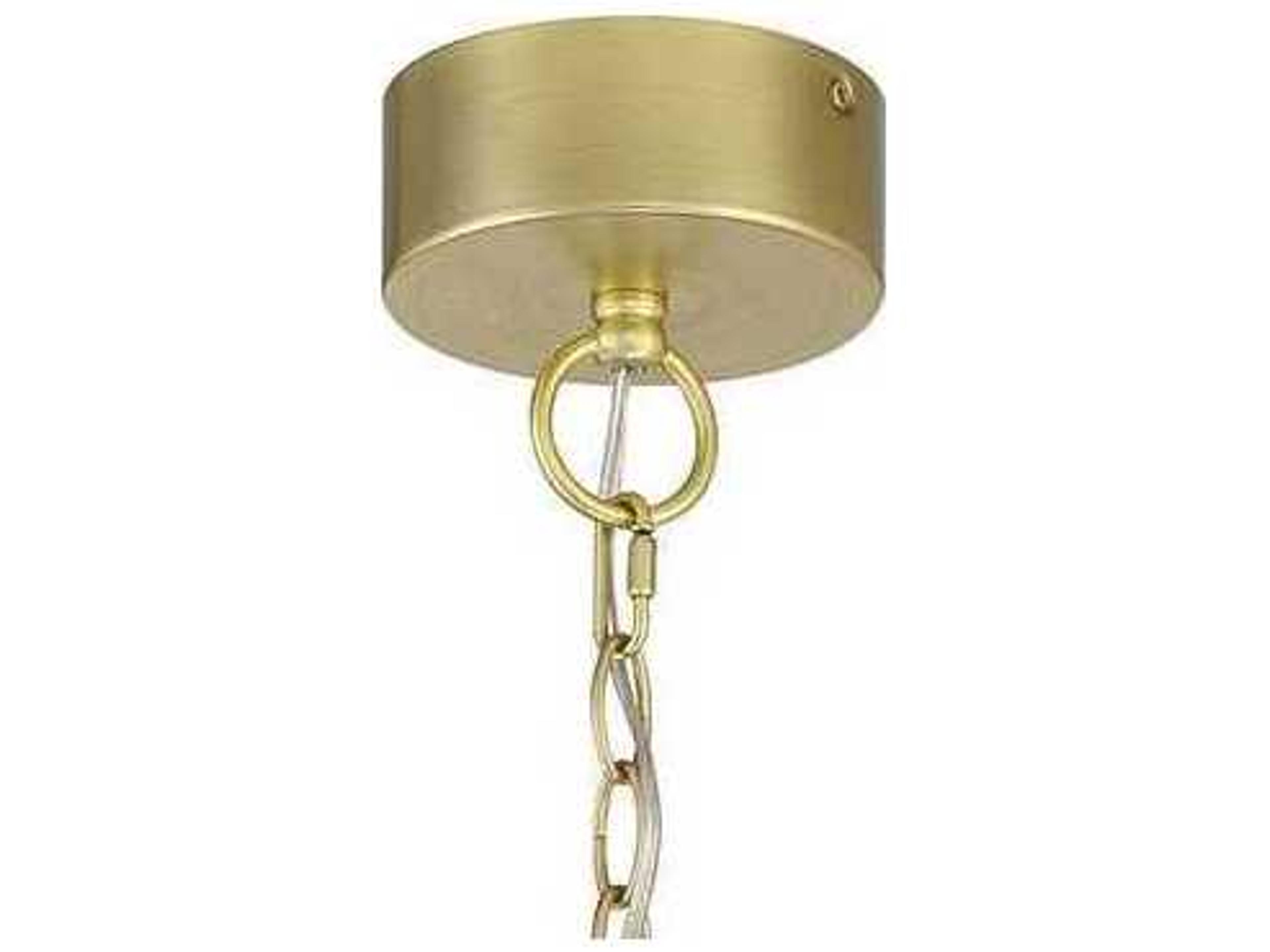 George Kovacs Dripping Gems 1-Light Soft Brass Black LED Geometric Pendant