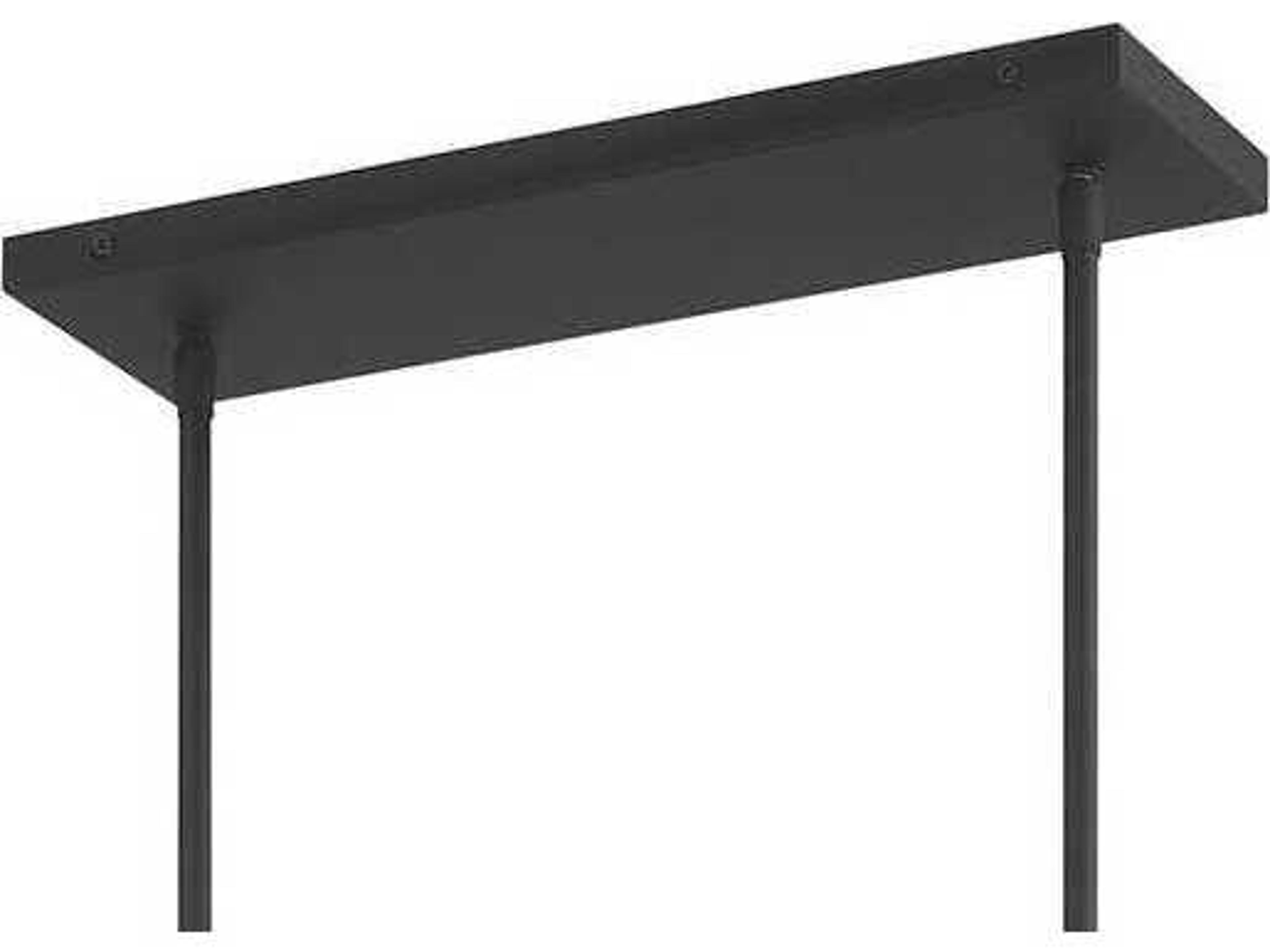 George Kovacs Noho 6-Light Brushed Nickel Sand Coal Black Linear Island Pendant