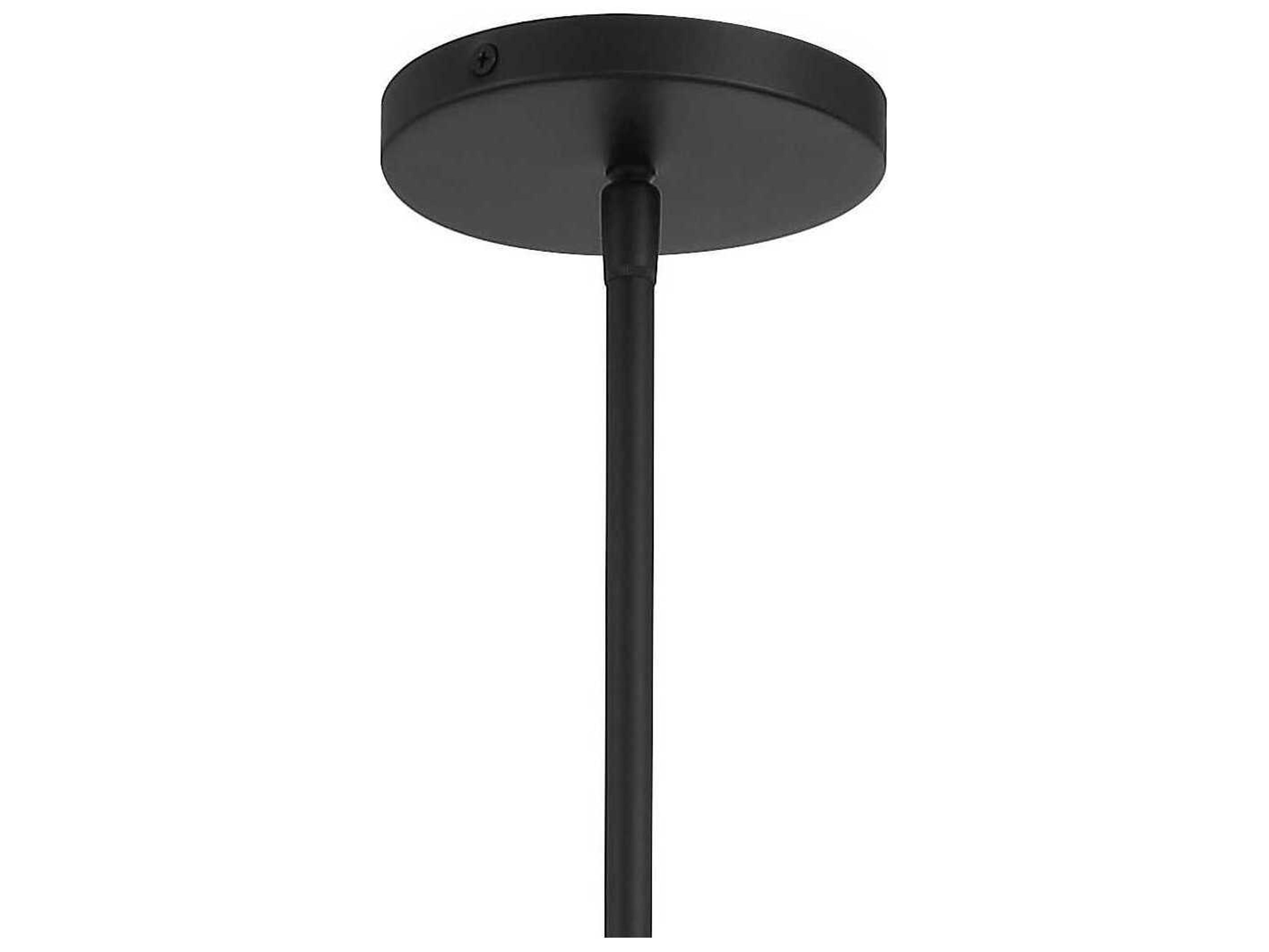 George Kovacs Noho 4-Light Brushed Nickel Sand Coal Black Drum Pendant