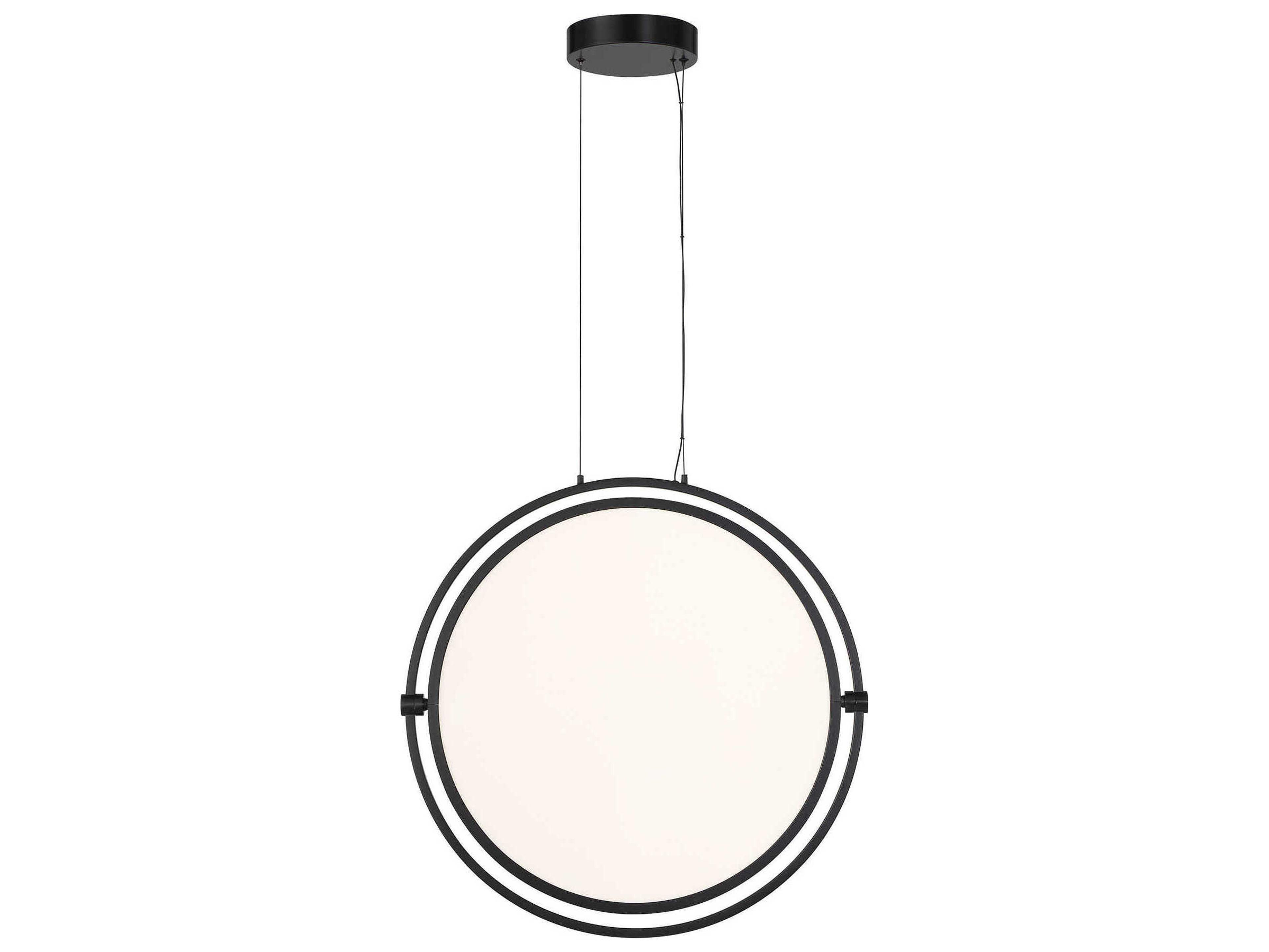 George Kovacs Studio 1-Light Coal Black LED Round Pendant