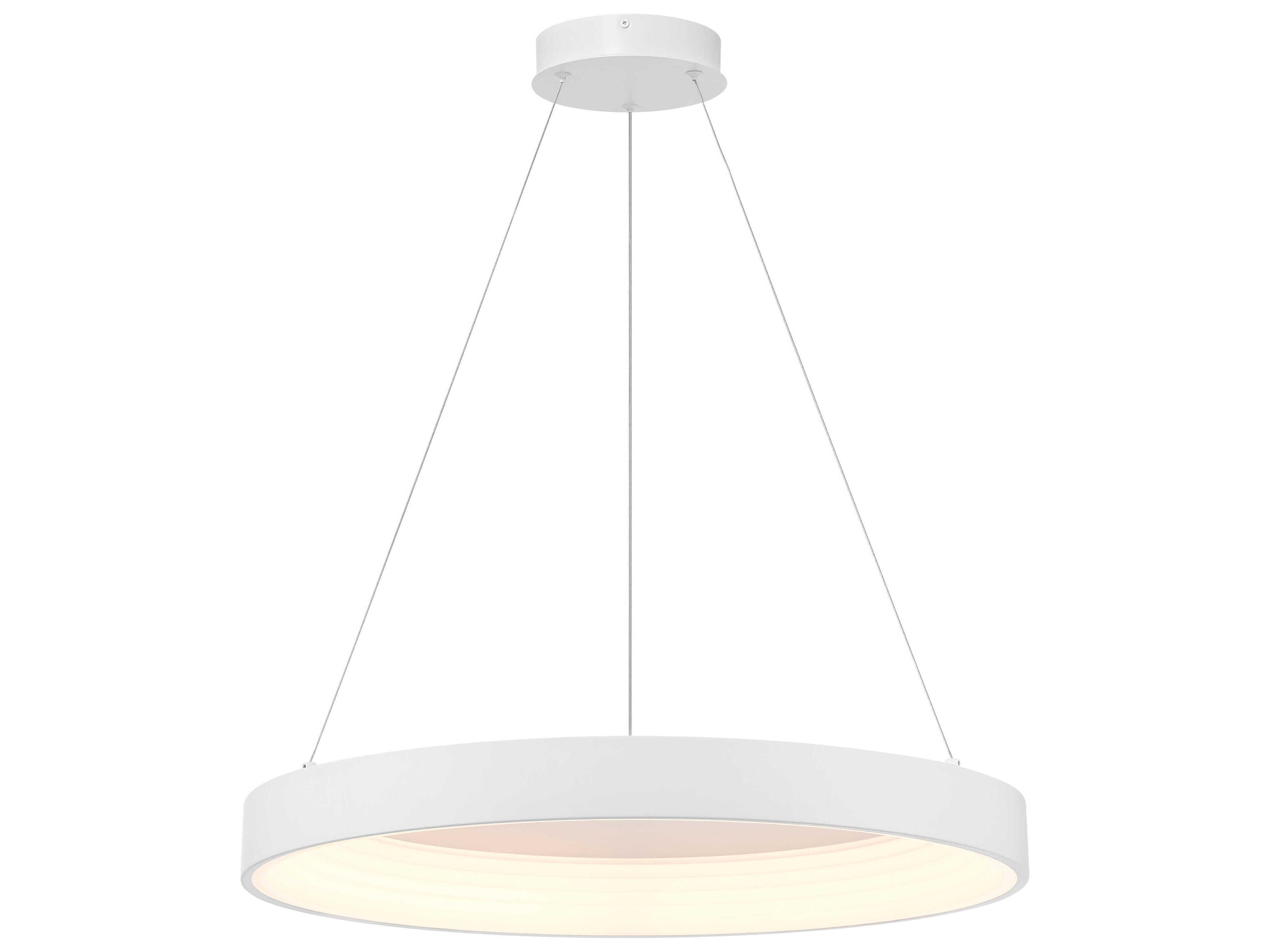 George Kovacs Conc 1-Light Matte White Round Pendant