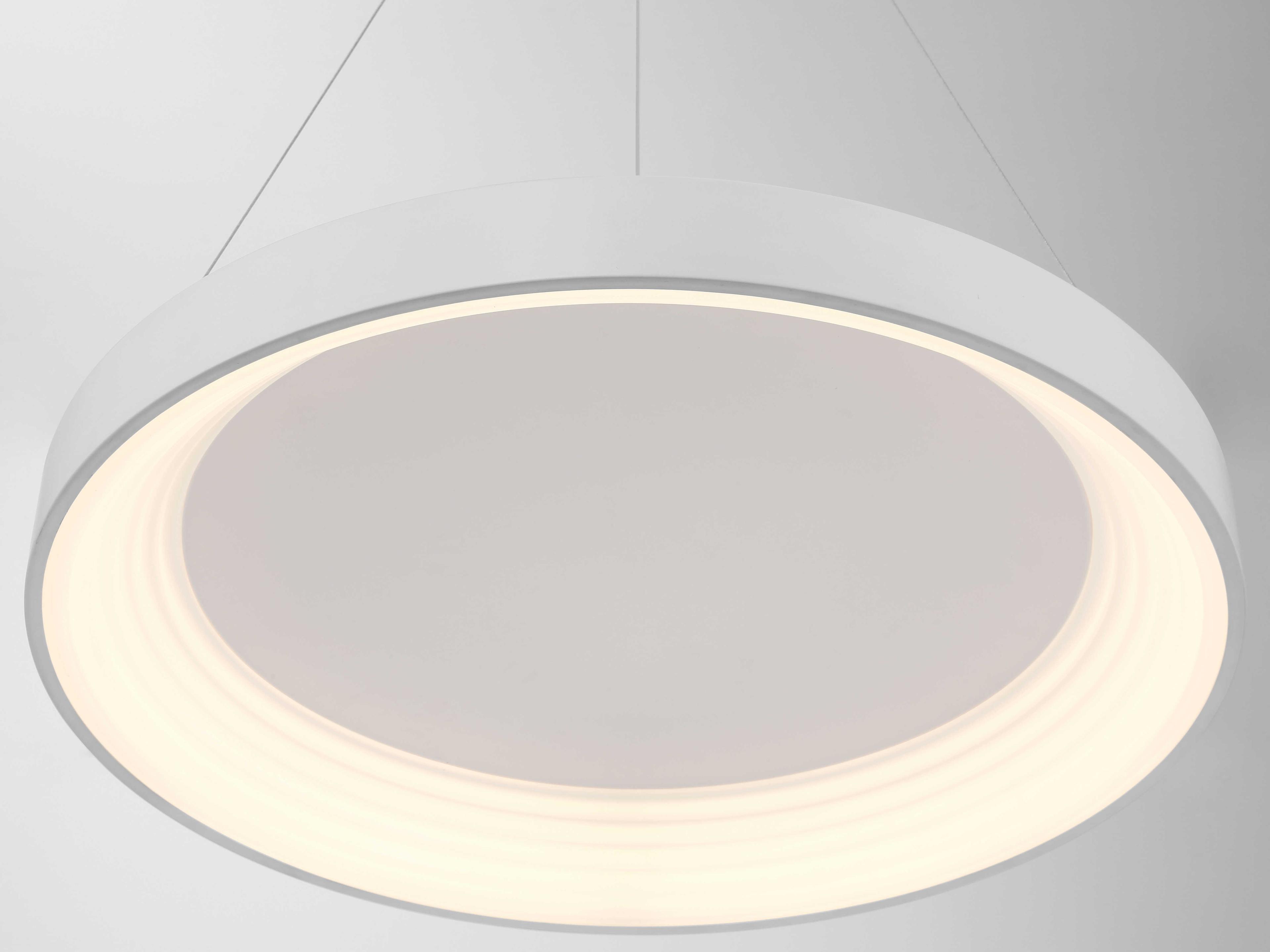 George Kovacs Conc 1-Light Matte White Round Pendant