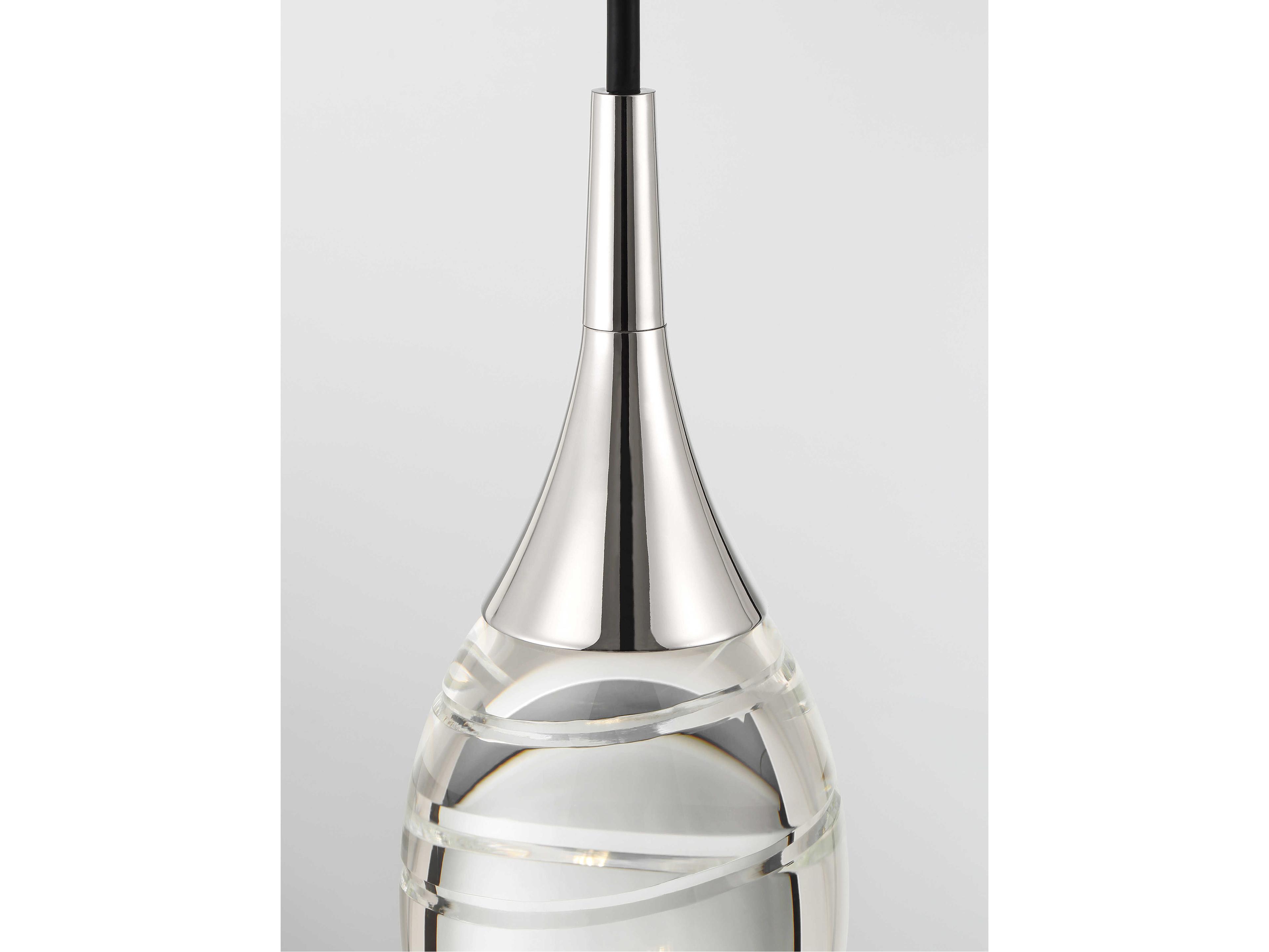 George Kovacs Hail 1-Light Polished Nickel Mini Pendant