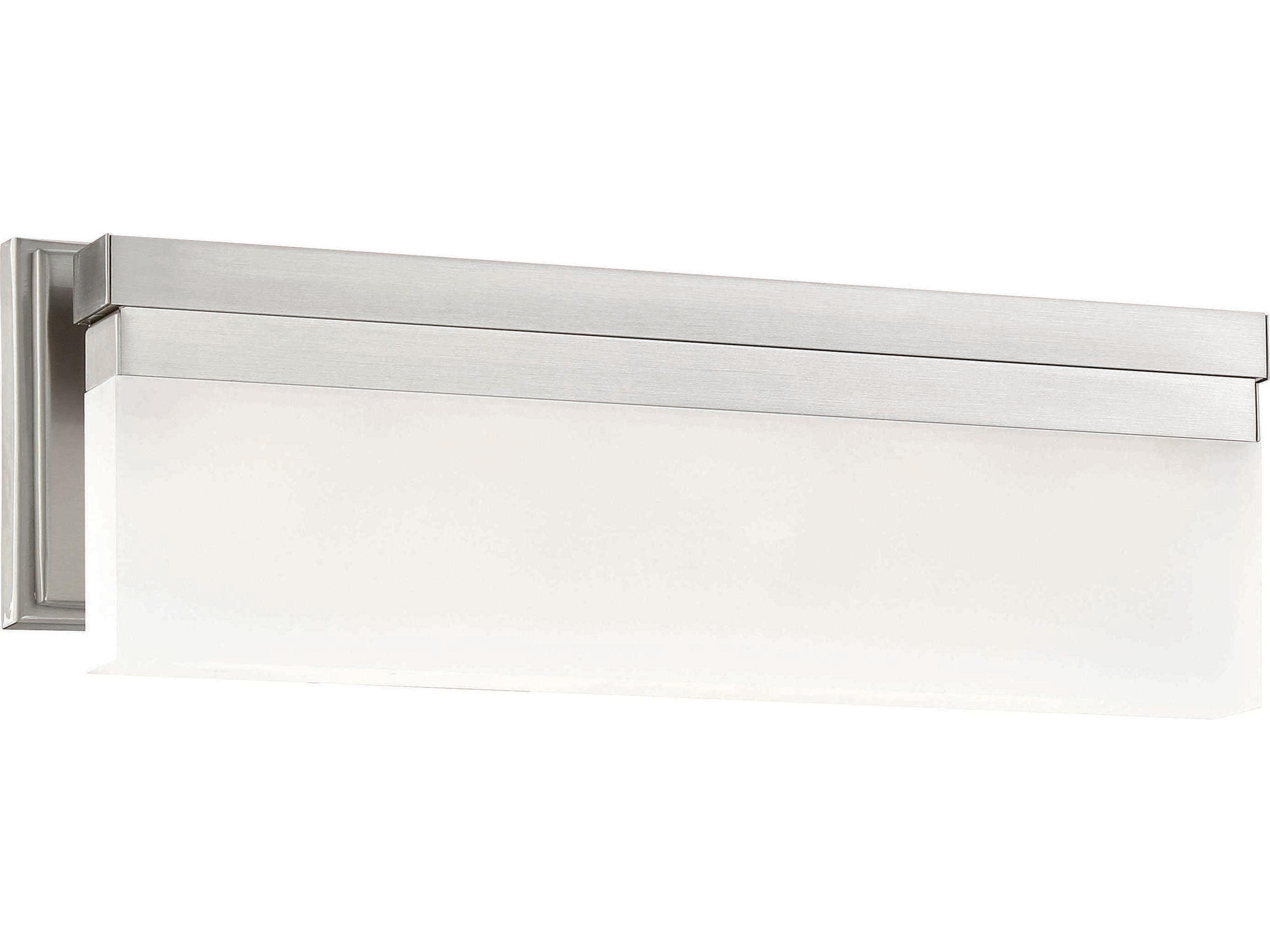 Skinny 1-Light Brushed Nickel LED Vanity Light