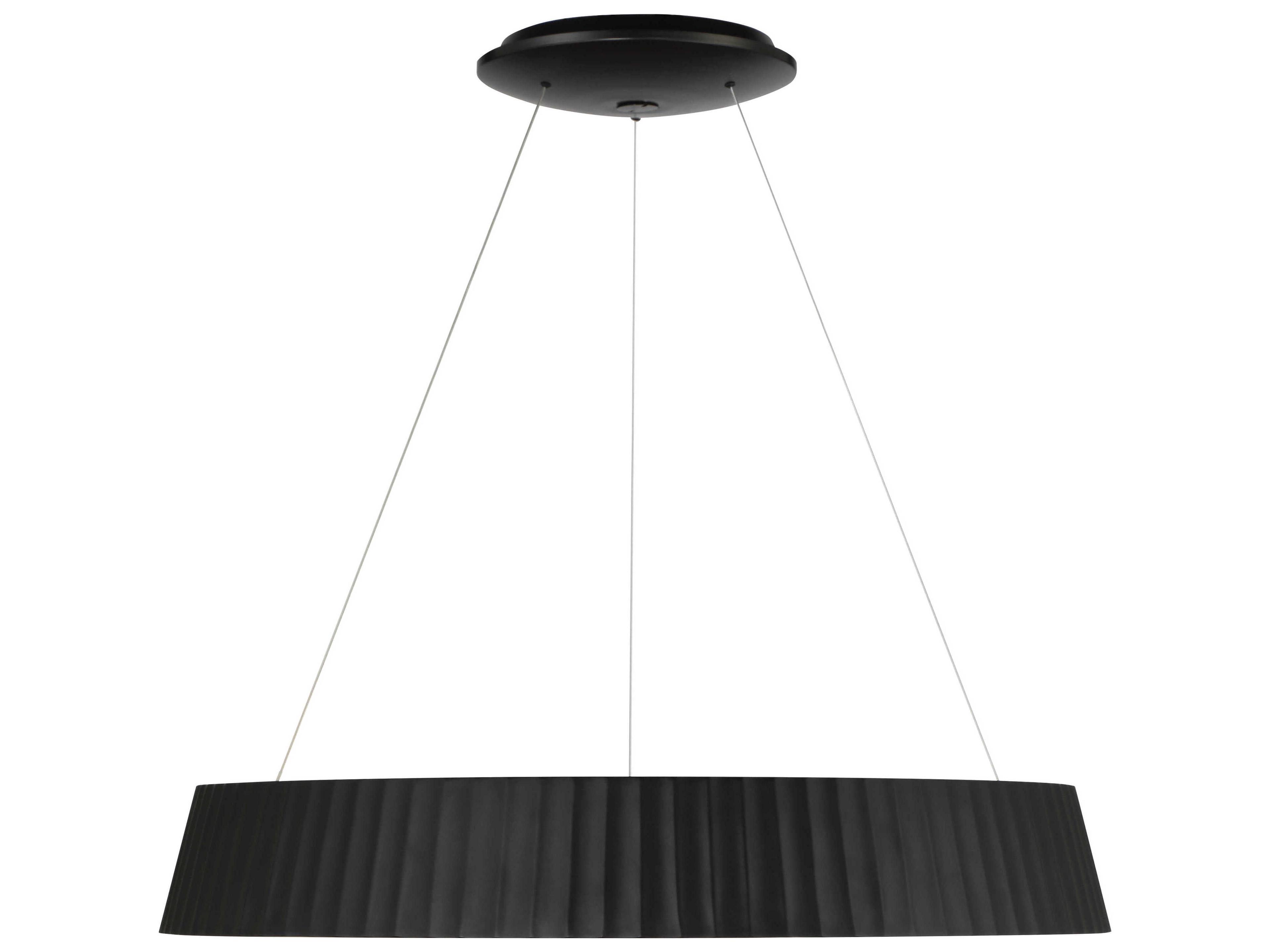 George Kovacs Star Gate 1-Light Coal Black Round Pendant