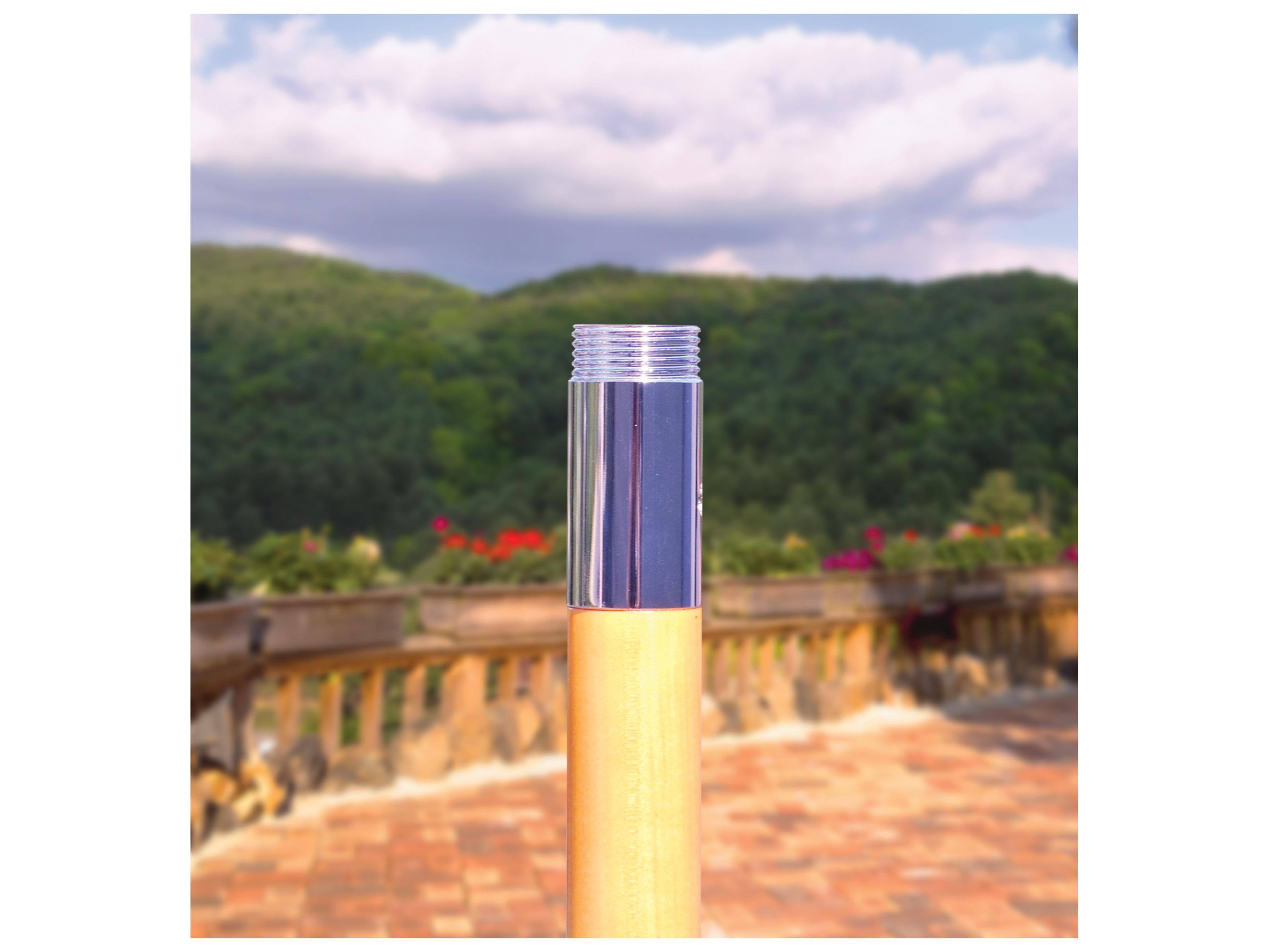 Galtech Quick Ship Cafe & Bistro Wood 7.5 Foot Octagon Push Up Lift Outdoor Patio Umbrella