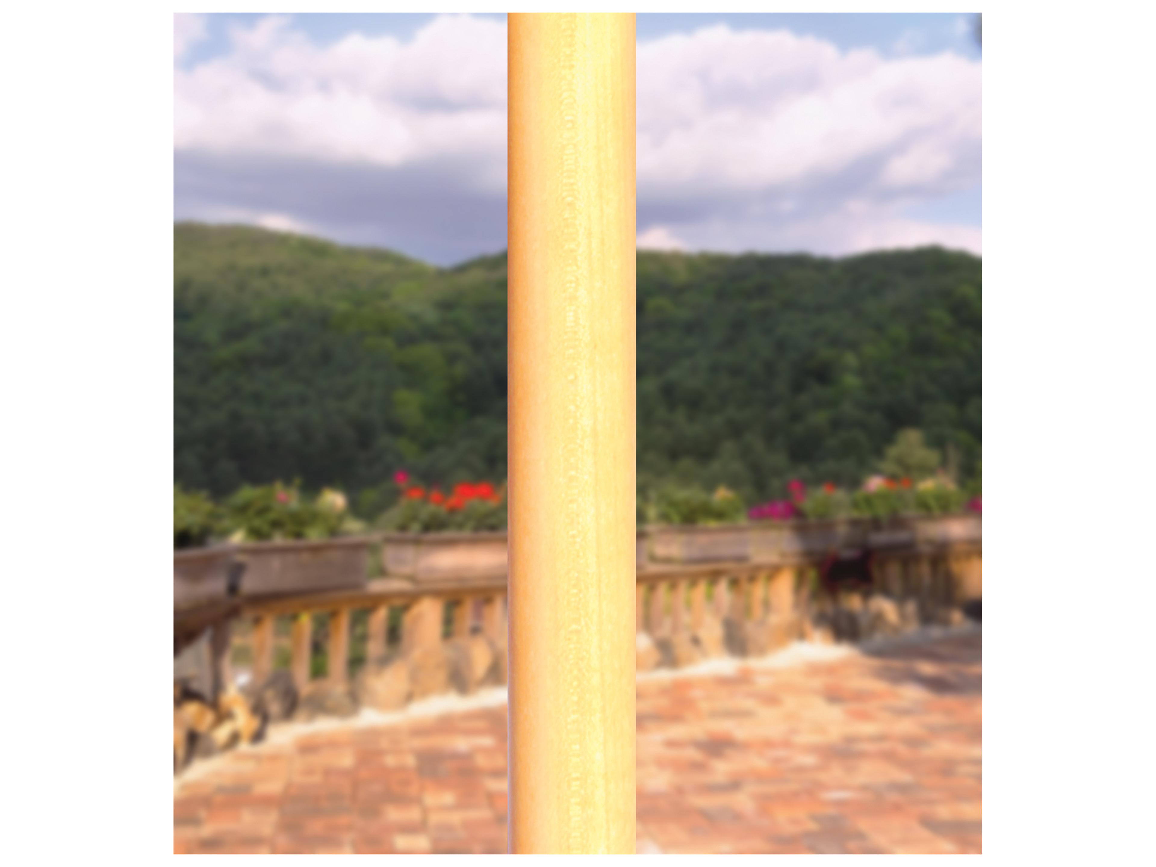 Galtech Quick Ship Cafe & Bistro Wood 7.5 Foot Octagon Push Up Lift Outdoor Patio Umbrella