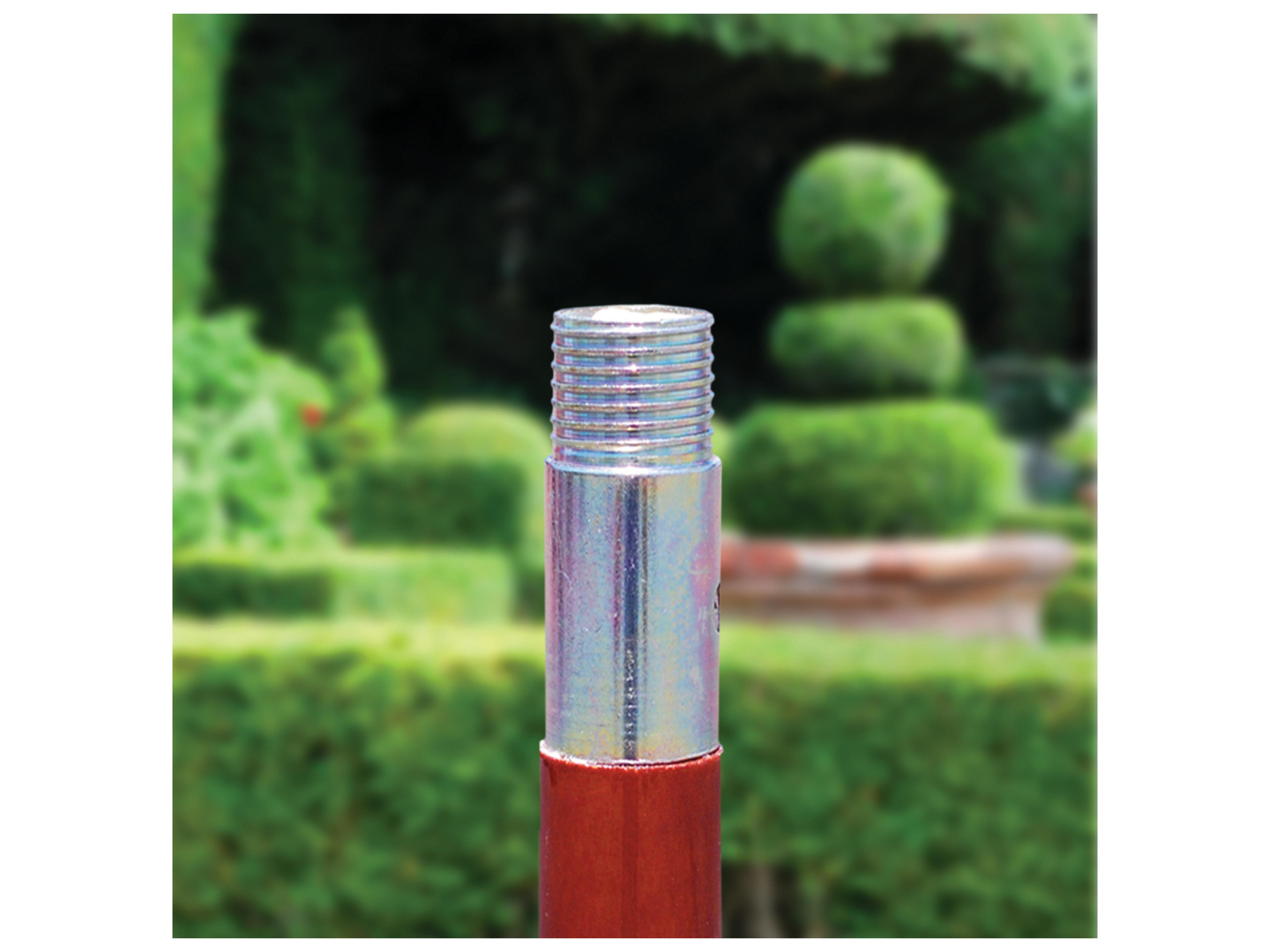 Galtech Quick Ship Wood 9 Foot Octagon Double Pulley Lift Outdoor Umbrella