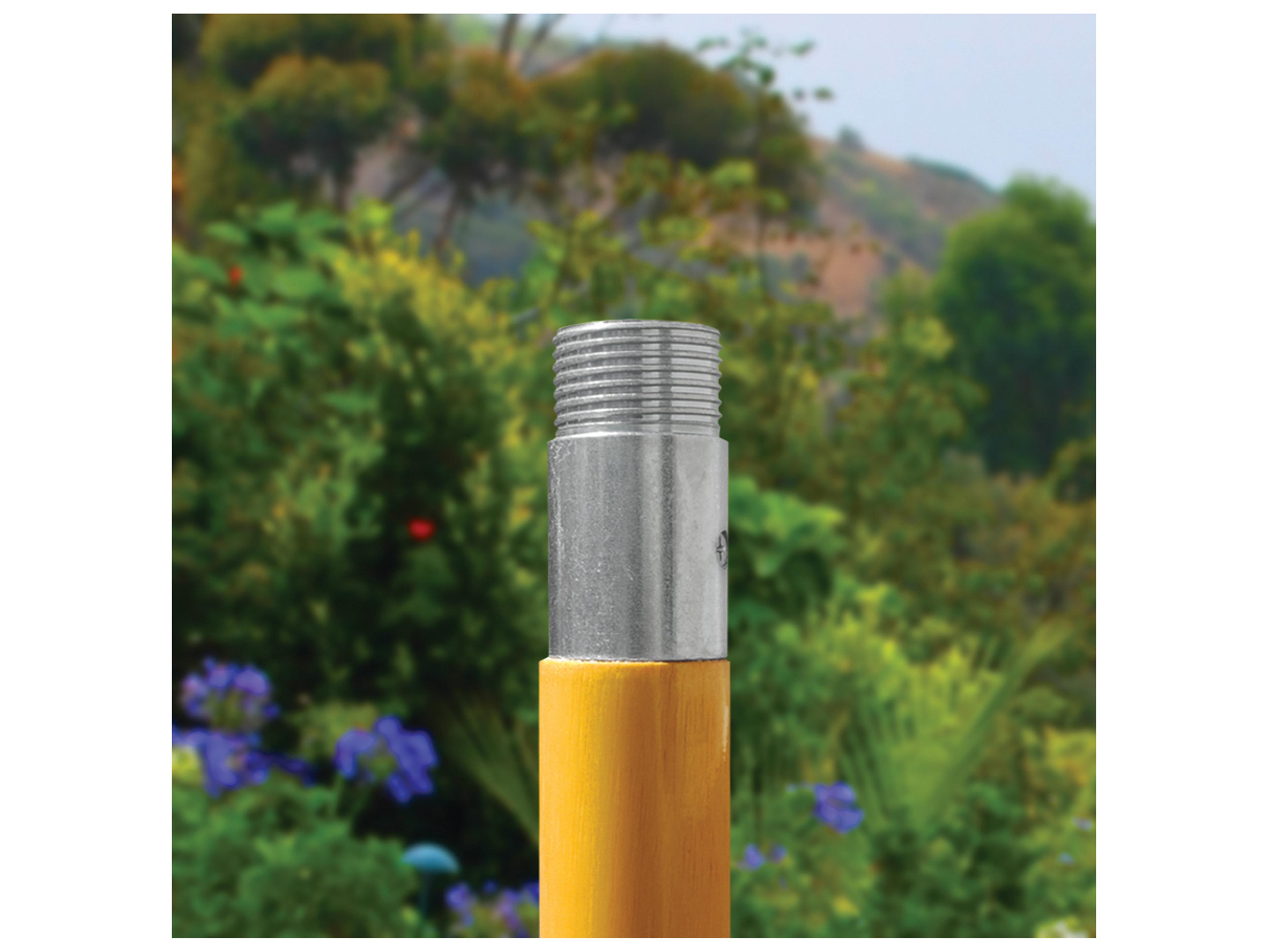 Galtech Quick Ship Light Wood 11 Foot Octagon Quad Pulley Lift Patio Umbrella